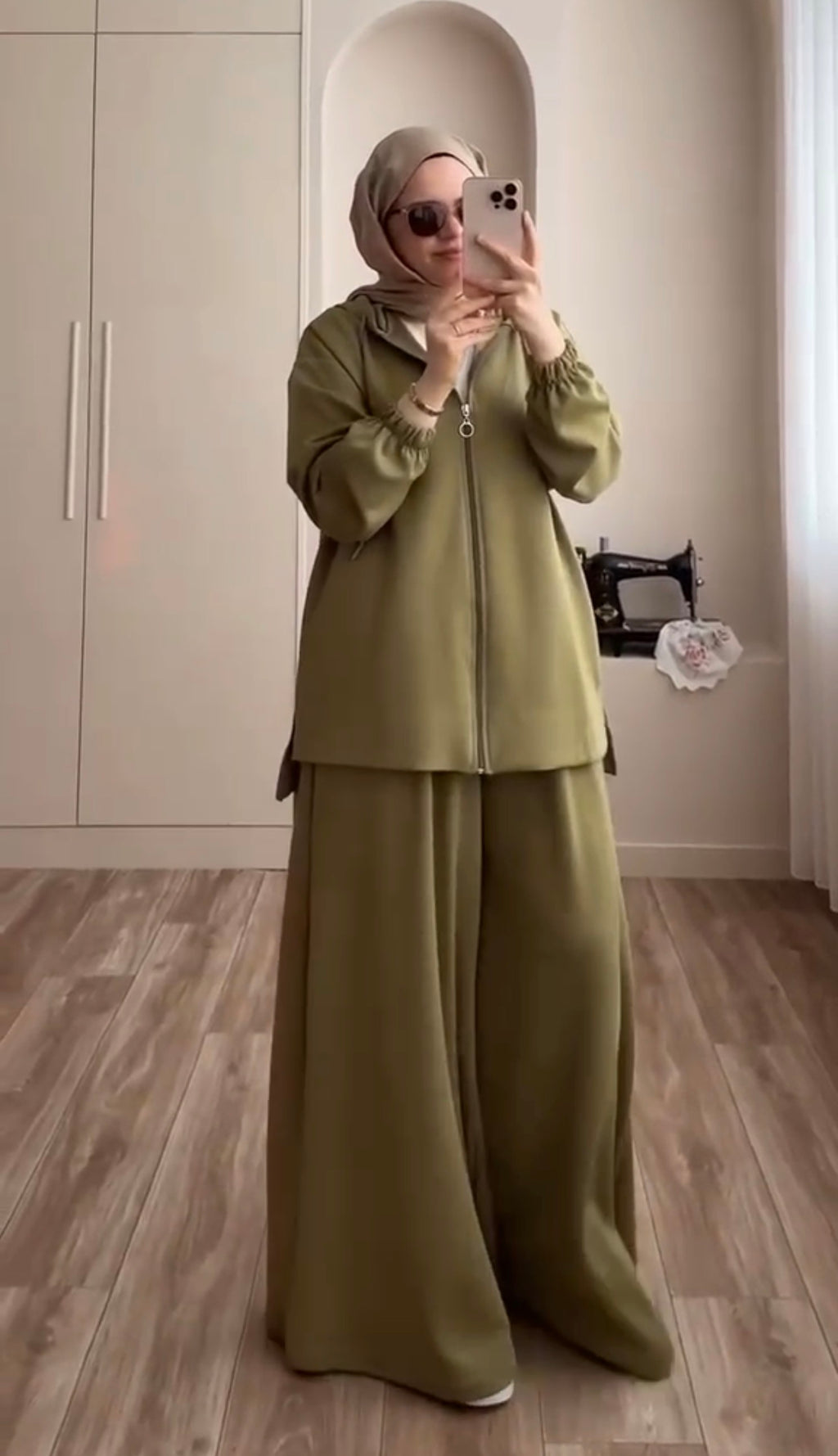 Basic Olive Green Hooded Co-Ord Set