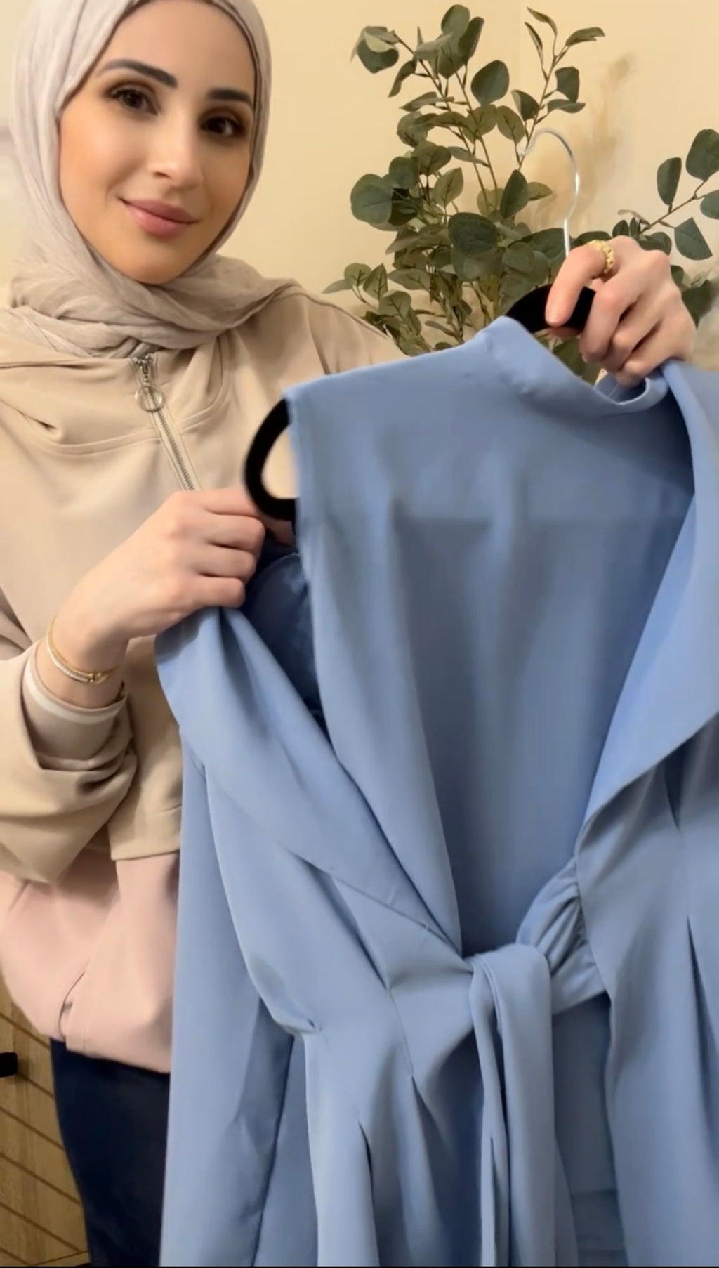 Safiya Tailored 3-Piece Set - Dusty Blue