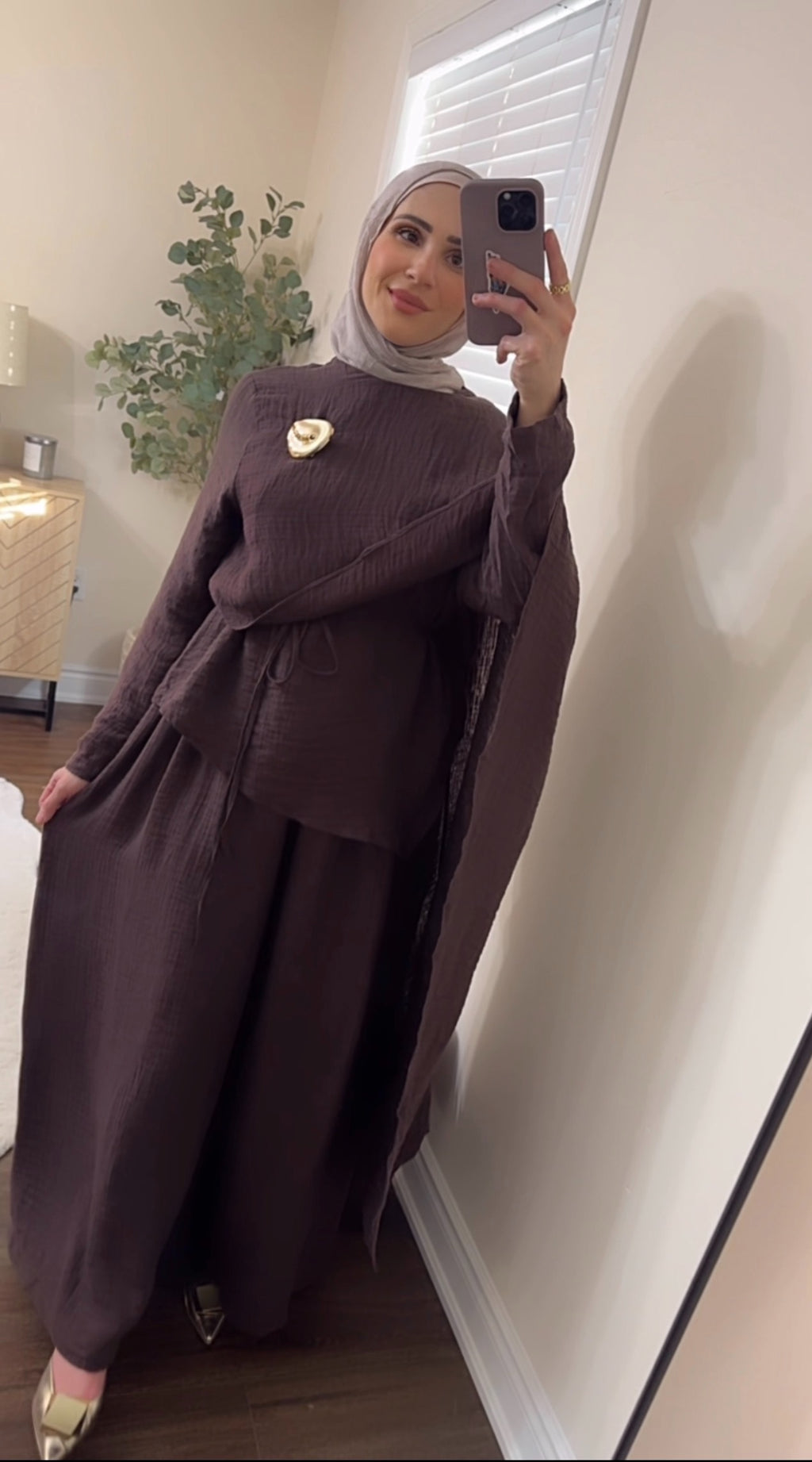 Espresso Cape Co-ord Set