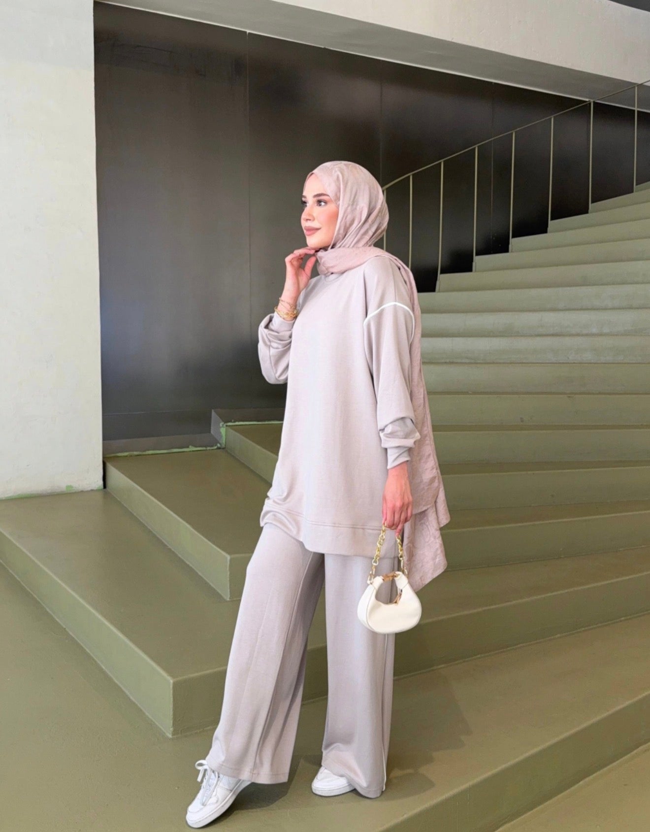 Oysho Sporty Tracksuit - Beige