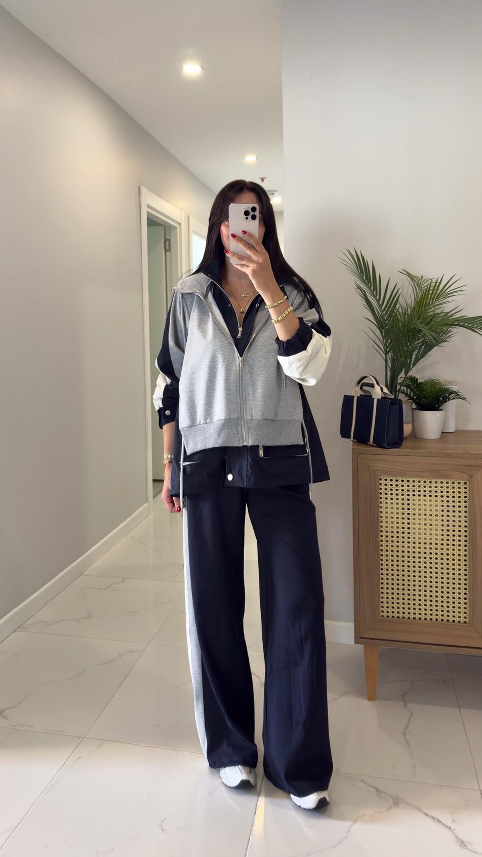 The Urban Motion Colorblock Set - Grey