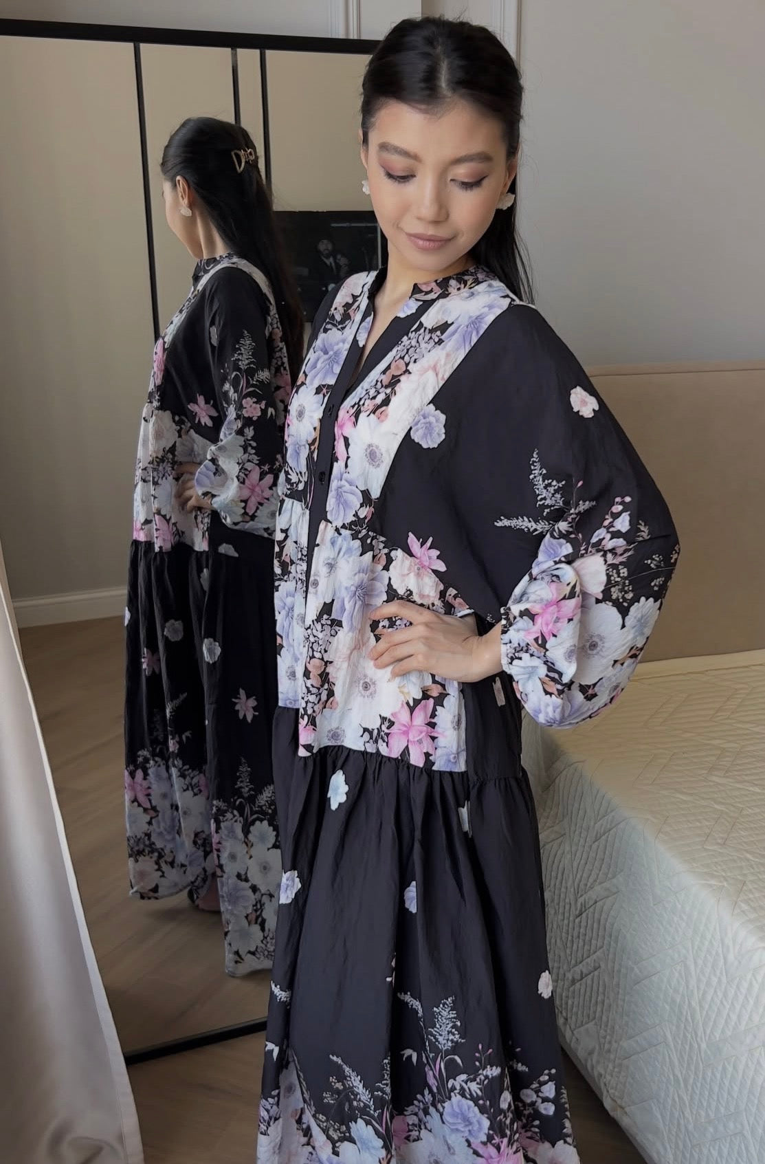 Oversized Lightweight Floral Summer Dress