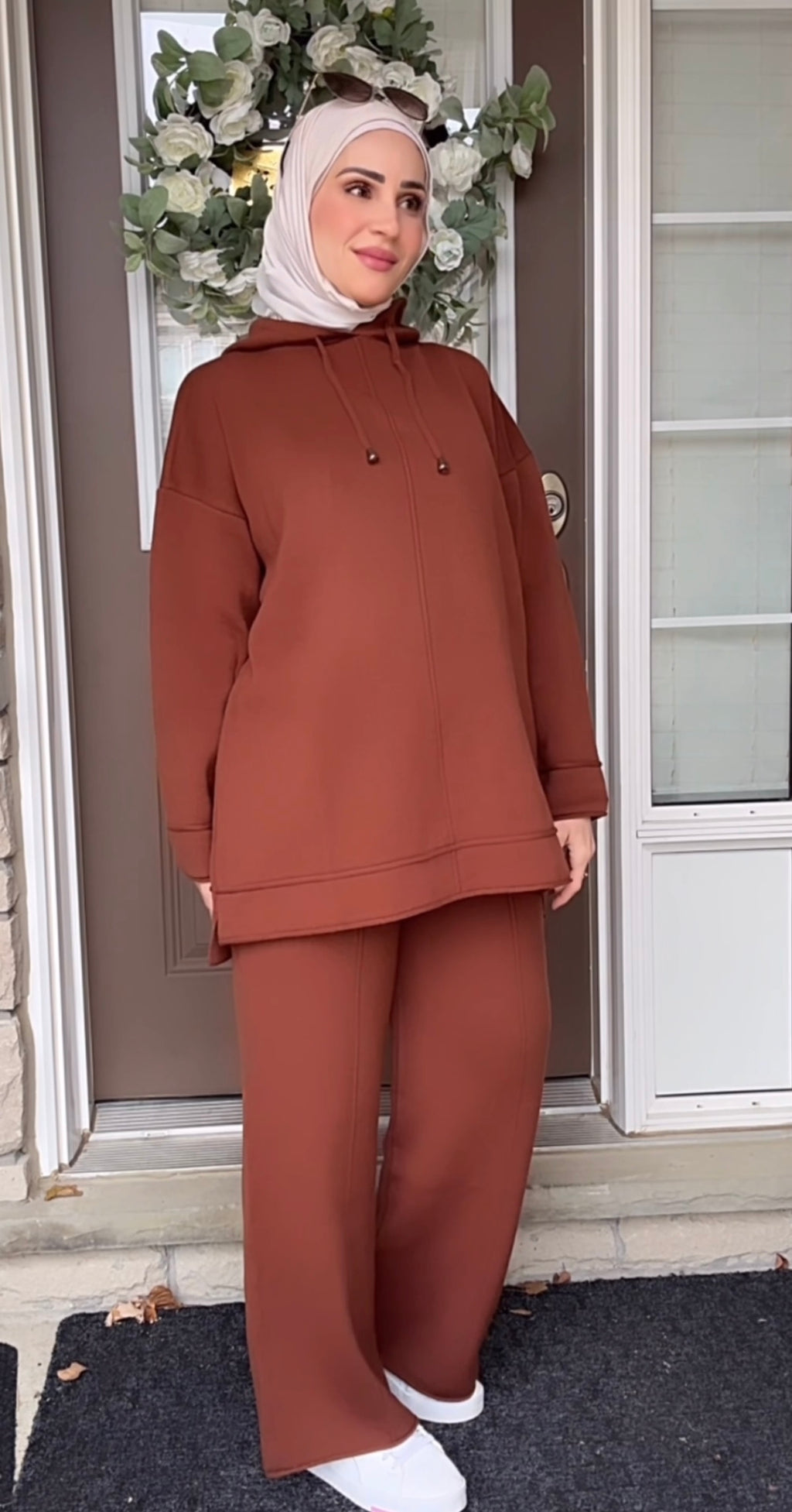 🍂 Rust Brown Cloud Knit Set image 2