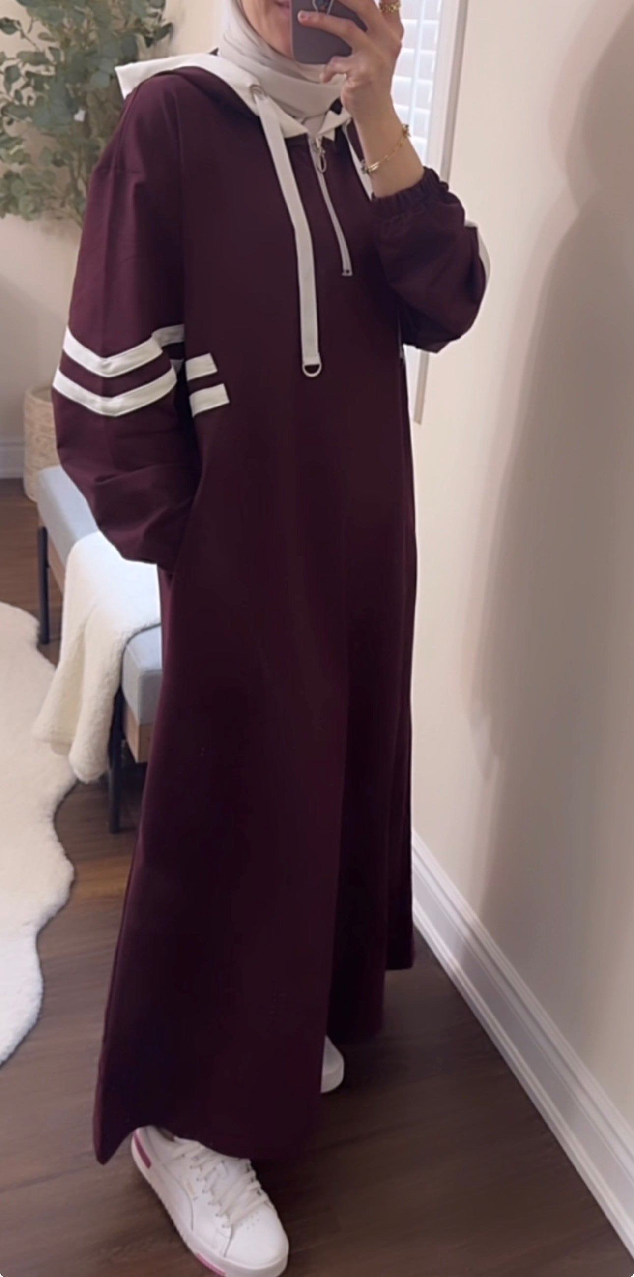 The Sporty Hoodie Maxi Dress
