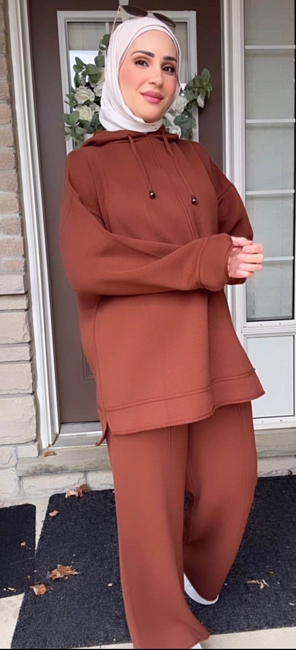 🍂 Rust Brown Cloud Knit Set image 3