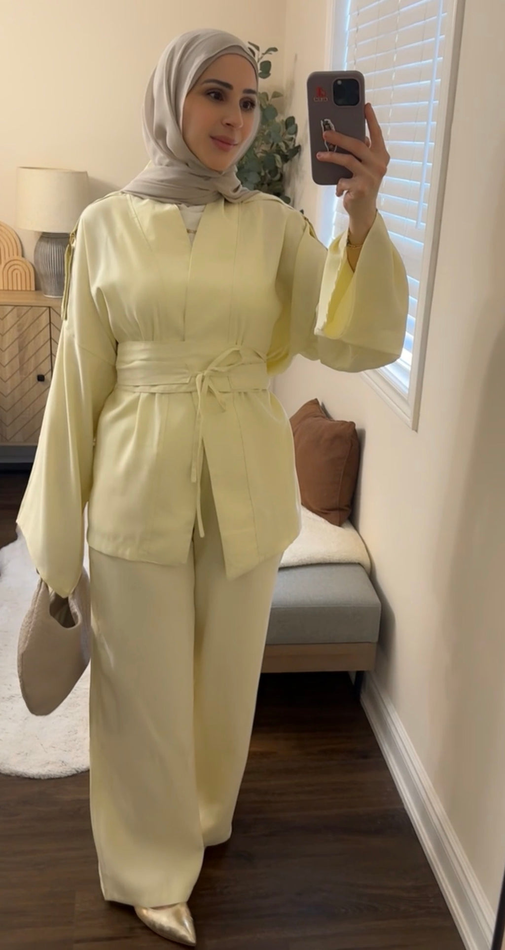 Zelda Butter Yellow 3-Piece Modest Set