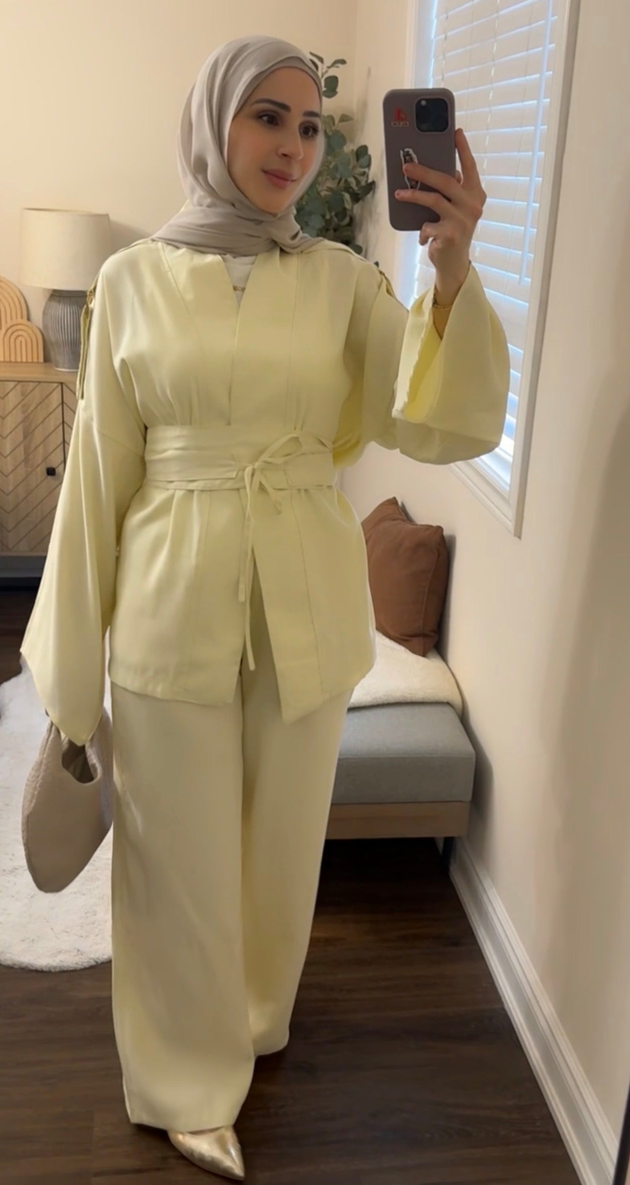 Zelda Butter Yellow 3-Piece Modest Set