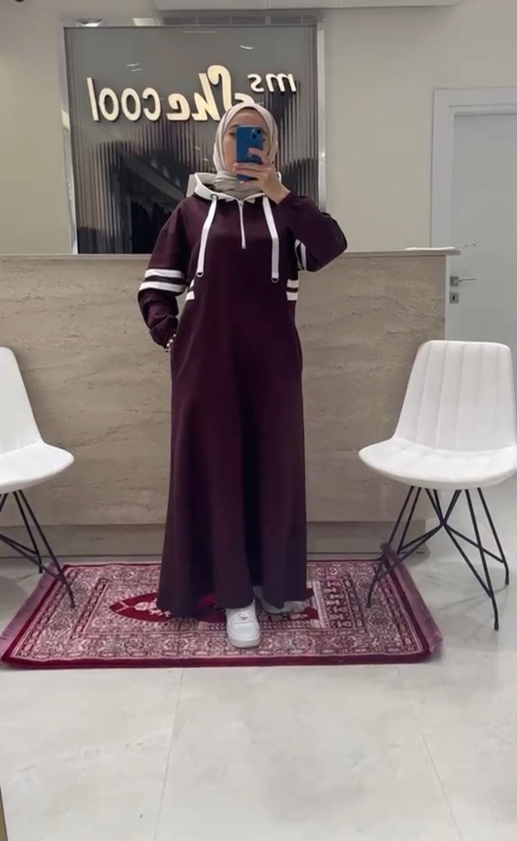 The Sporty Hoodie Maxi Dress