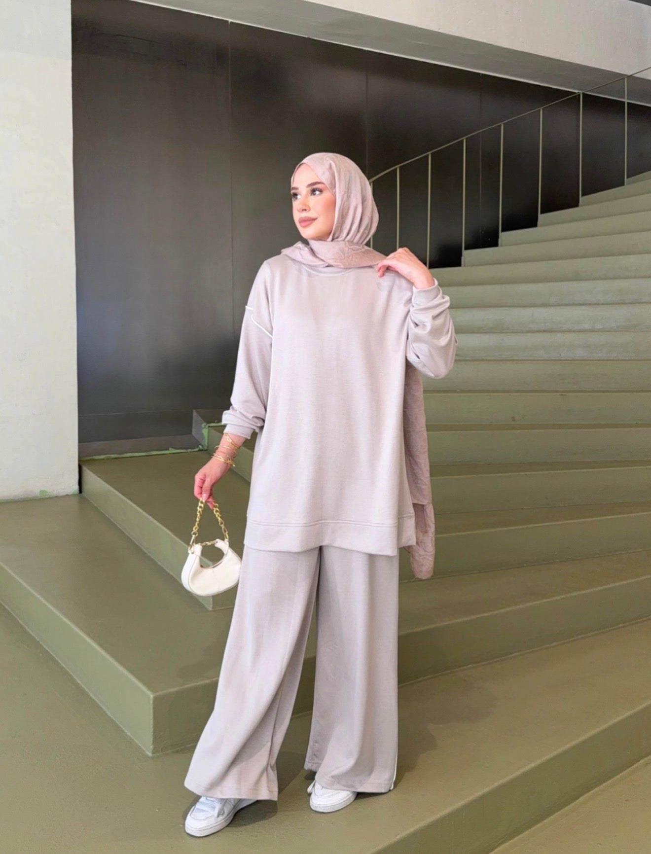 Oysho Sporty Tracksuit - Beige