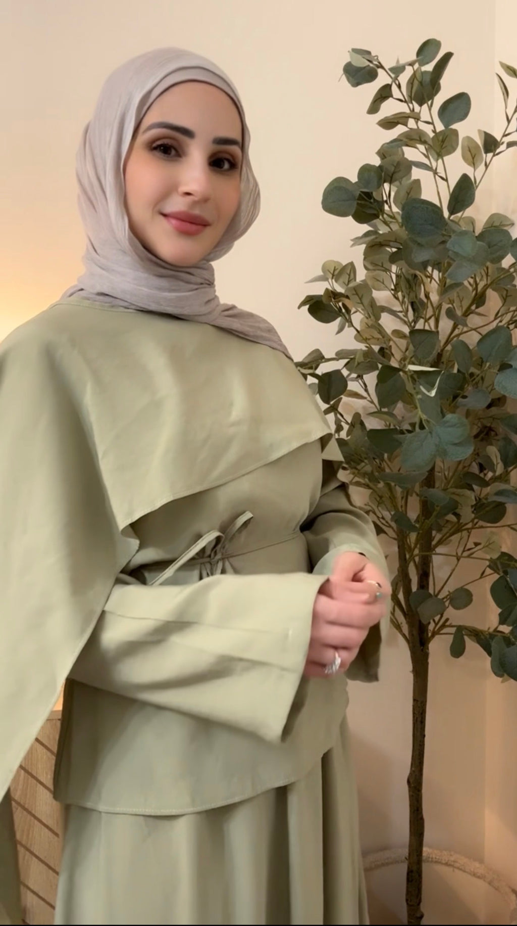 Alya Cape Skirt Set