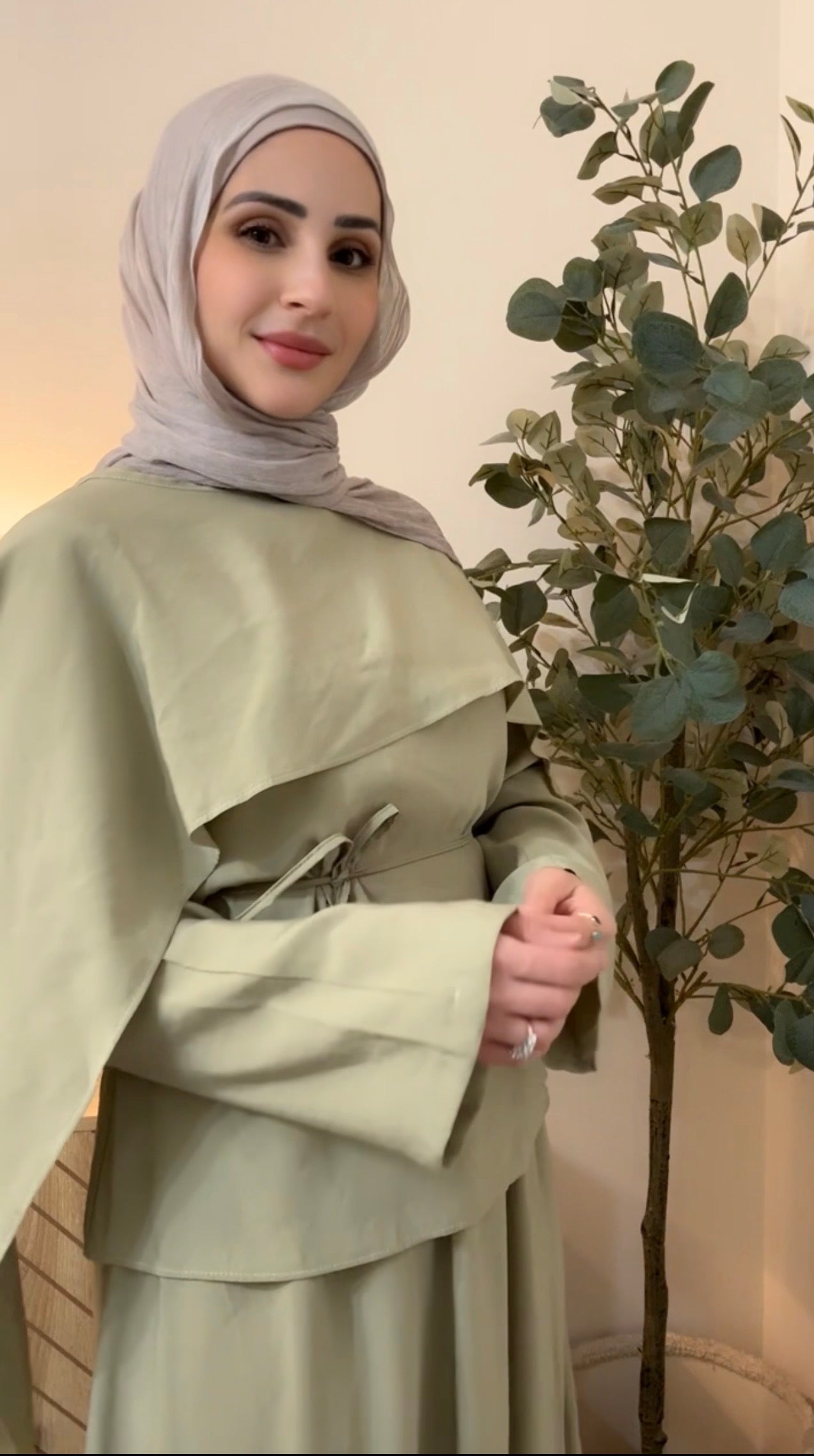 Alya Cape Skirt Set