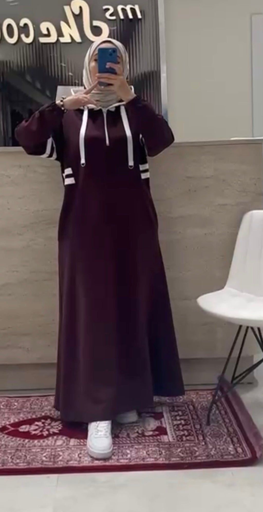 The Sporty Hoodie Maxi Dress