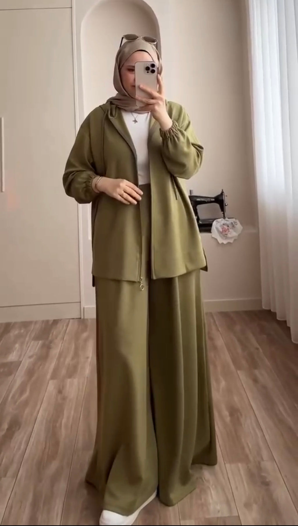 Basic Olive Green Hooded Co-Ord Set