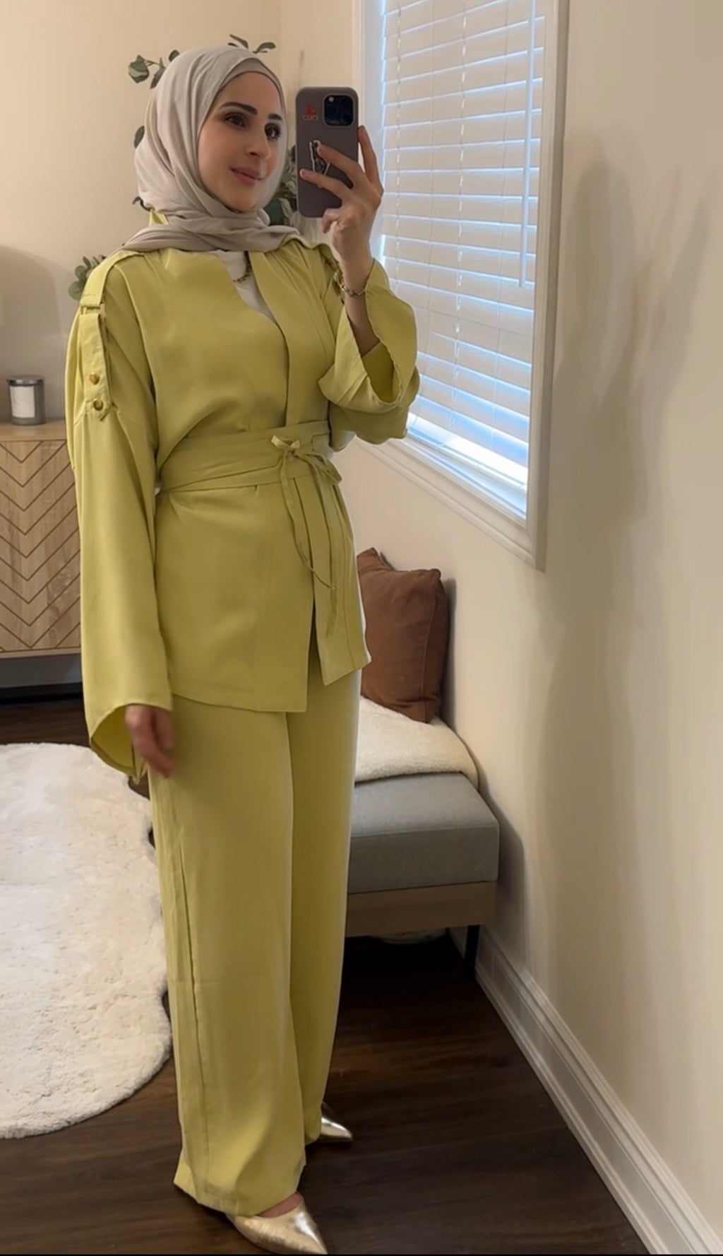 Zelda Lime 3-Piece Modest Set