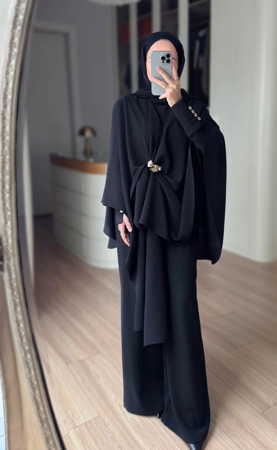 The Monarch Drape Set - Dark Brown
