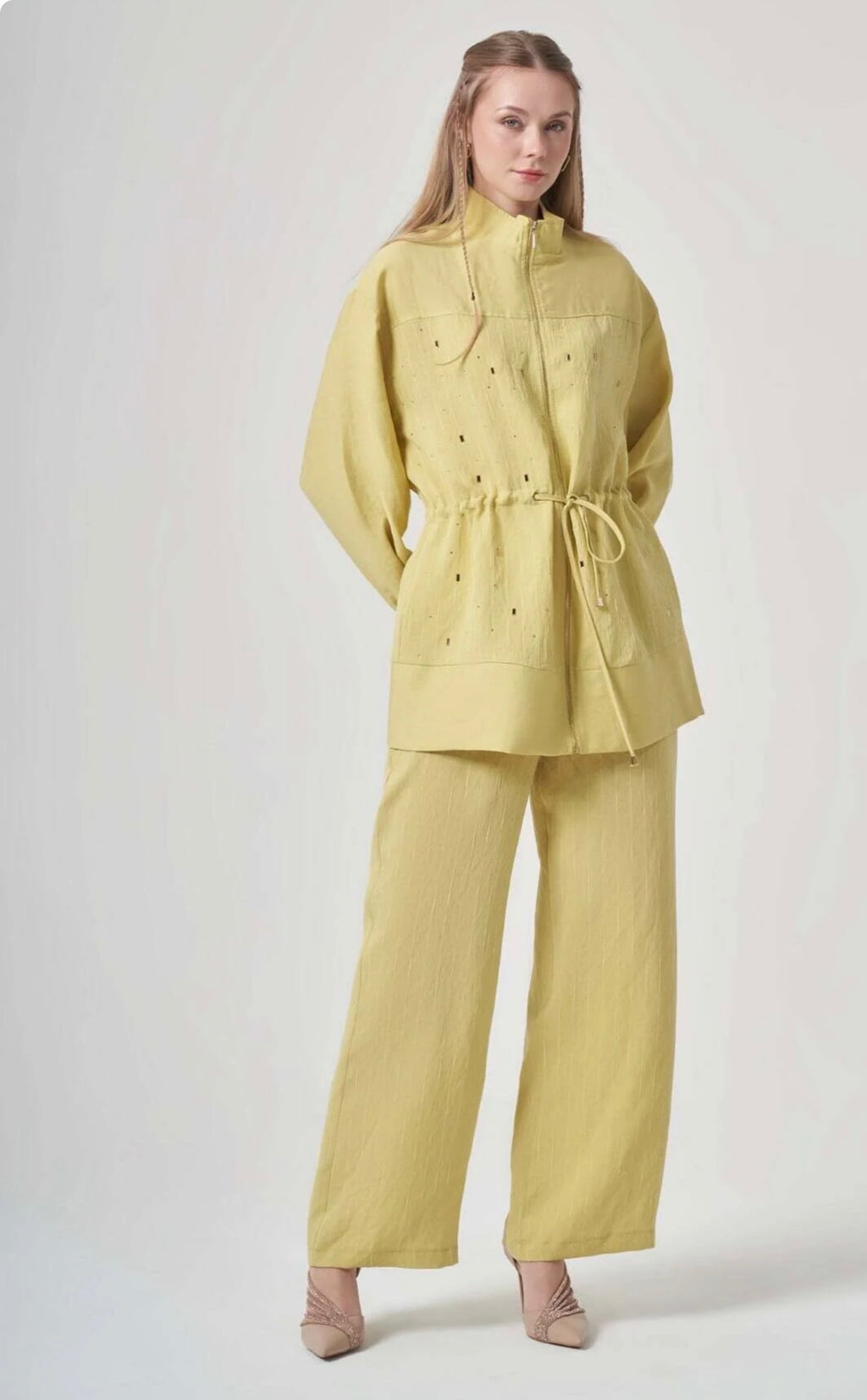 Women's Stone Detailed Begonia Set