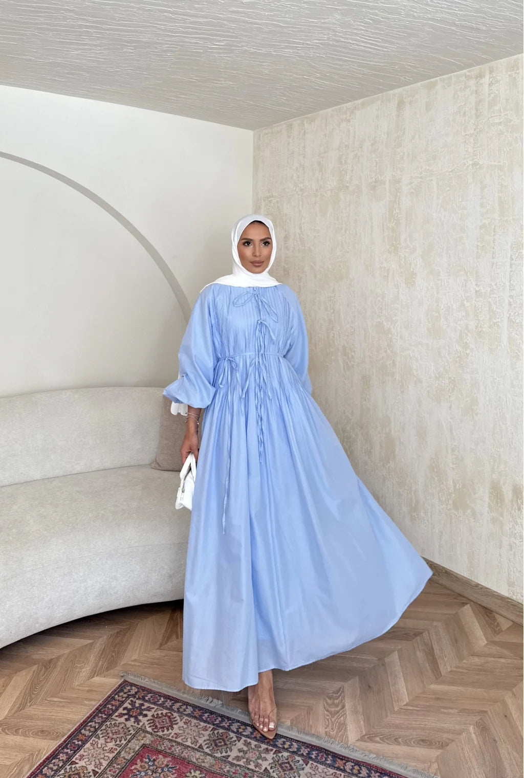 Nesma Maxi Dress 🌸 Baby Blue image 3