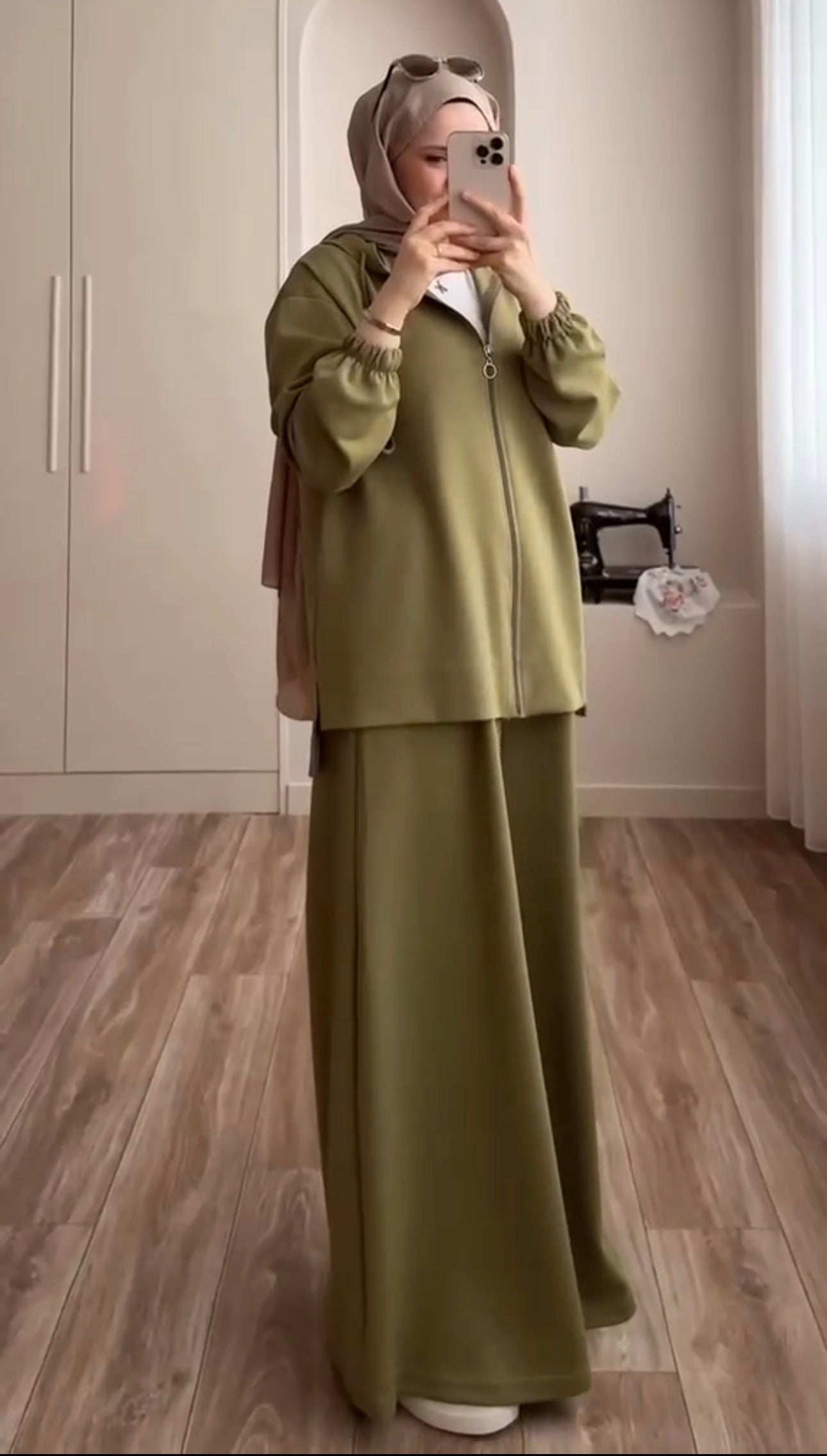 Basic Olive Green Hooded Co-Ord Set