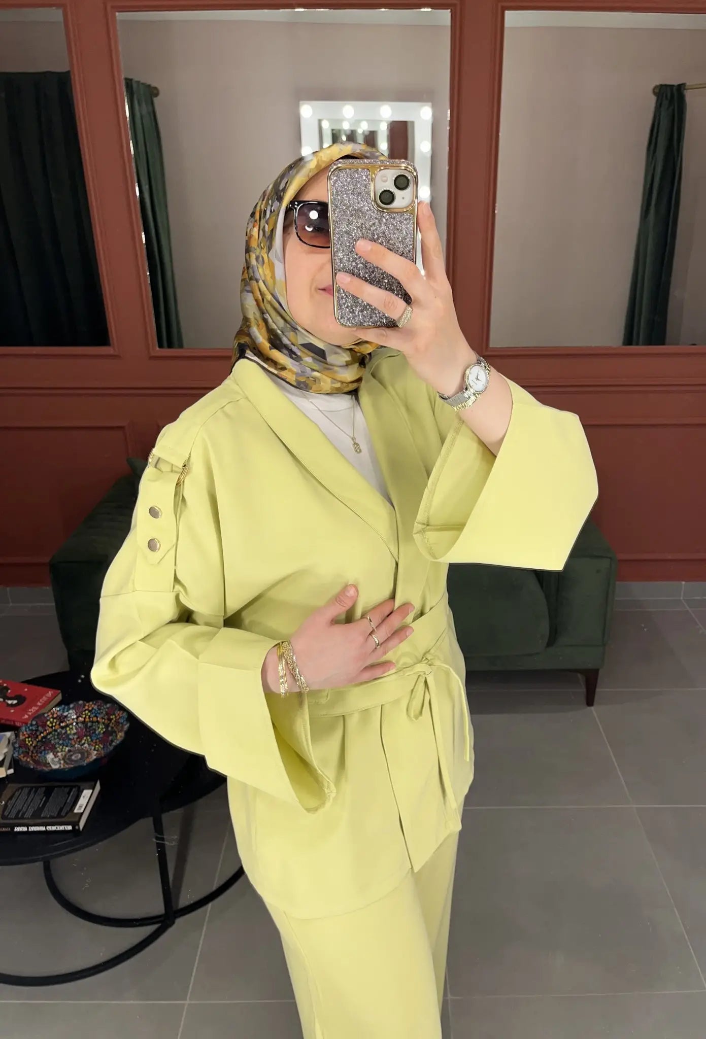 Zelda Lime 3-Piece Modest Set