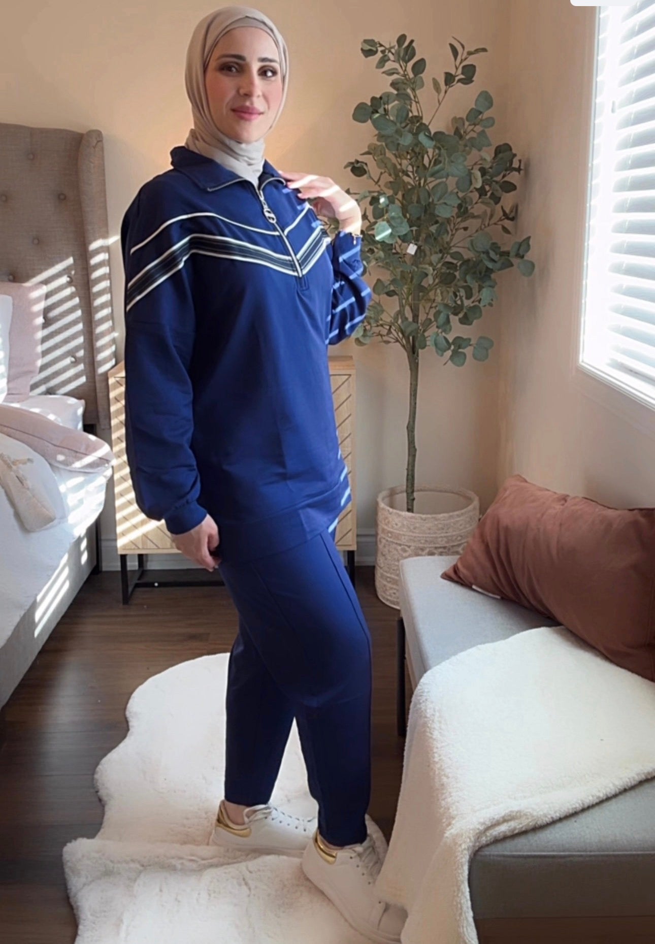 Blue Cotton Tracksuit