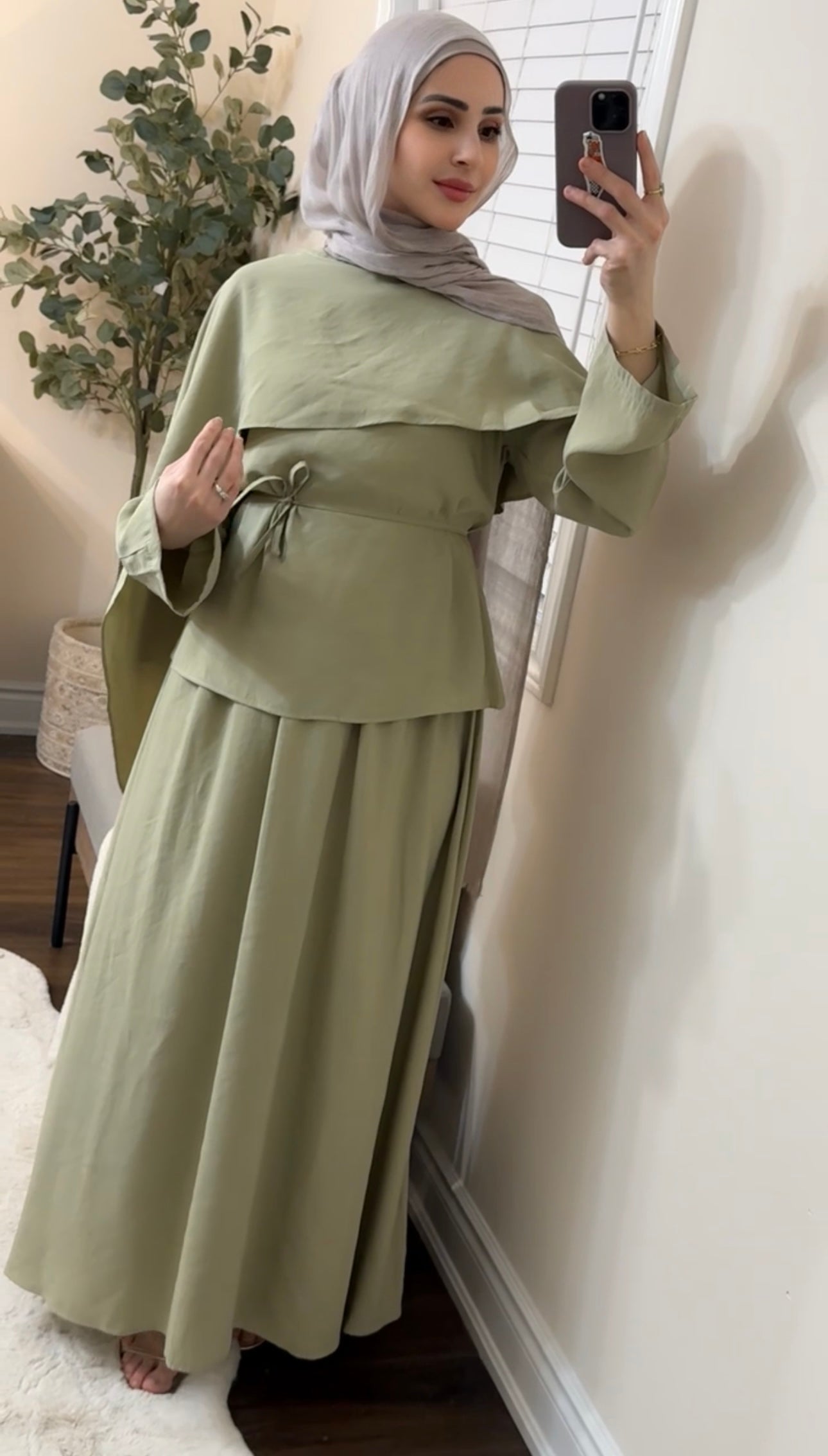Alya Cape Skirt Set