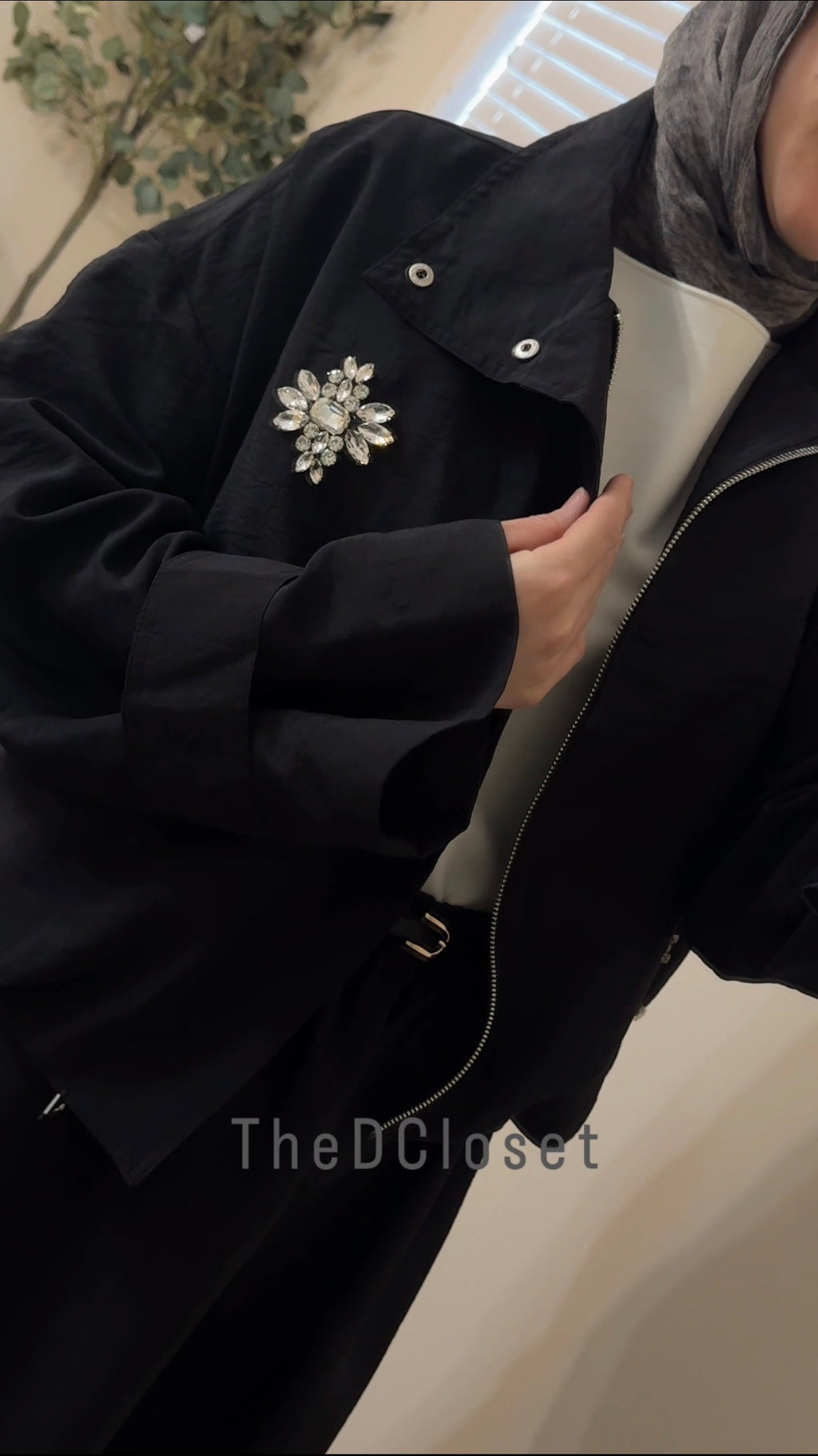 Sovera Crystal Oversized Set - Black 🖤