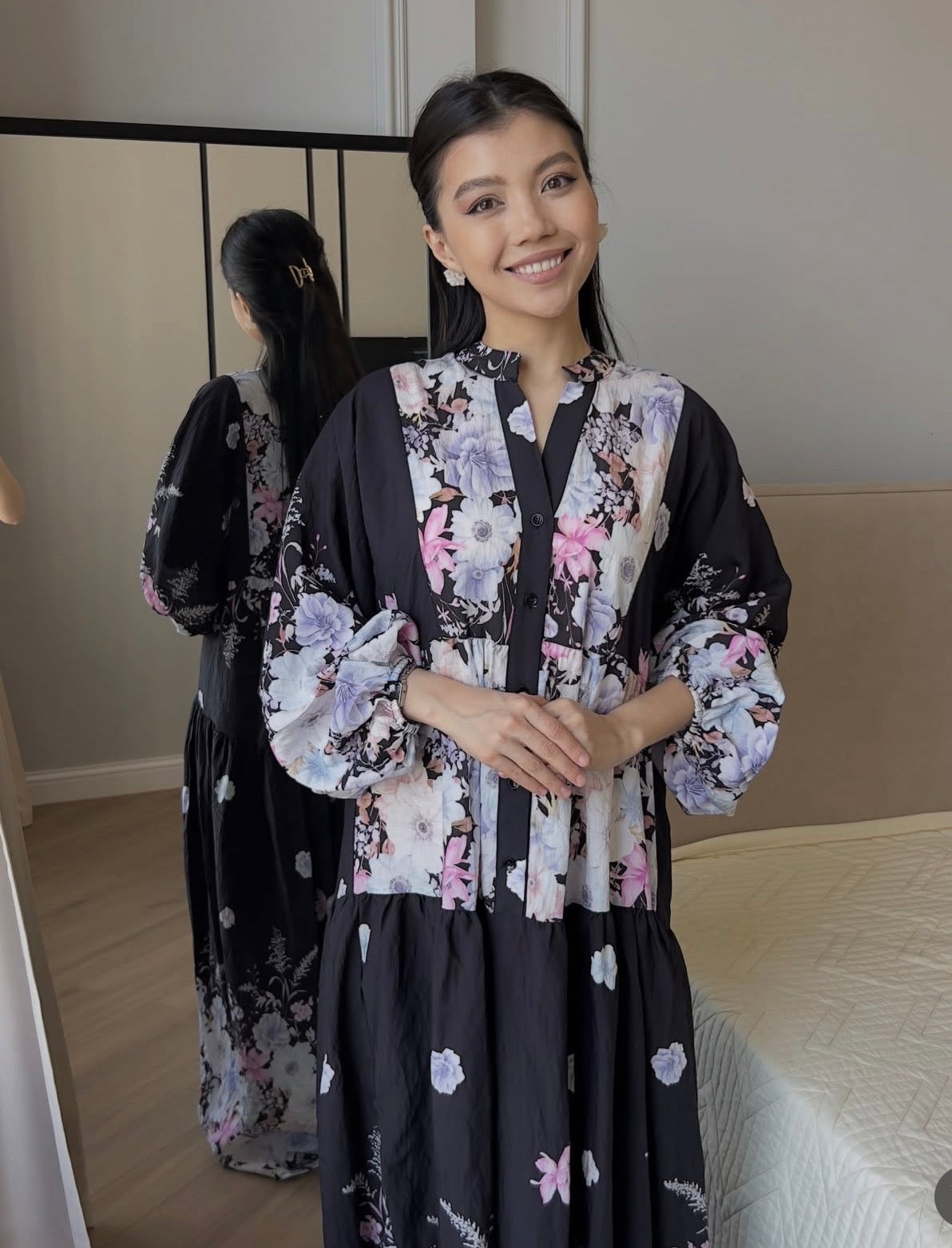 Oversized Lightweight Floral Summer Dress
