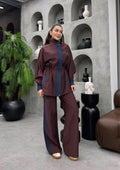 Saye Tracksuit Set - Burgundy