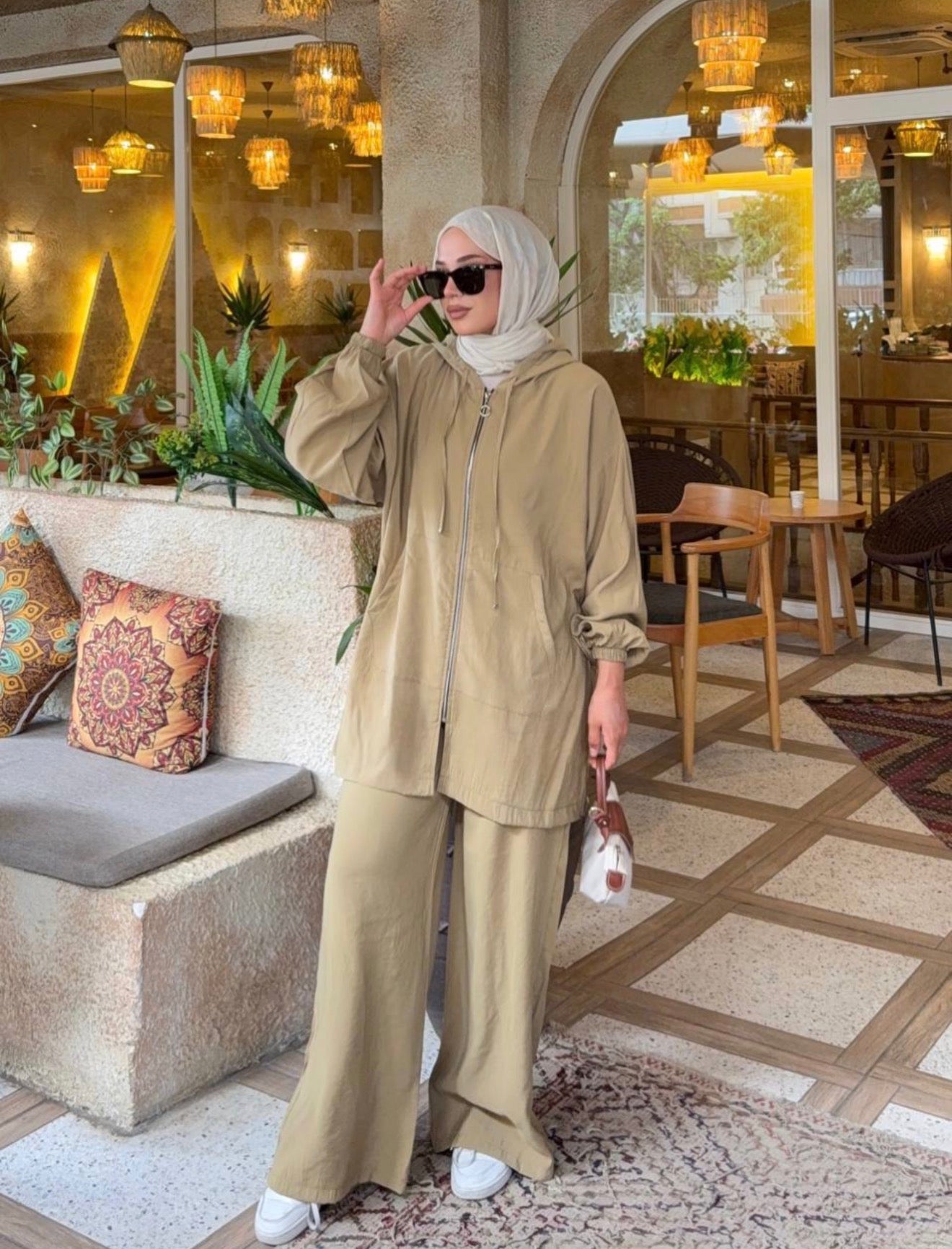 Casual Comfort Wide-Leg Set - Light Musturd