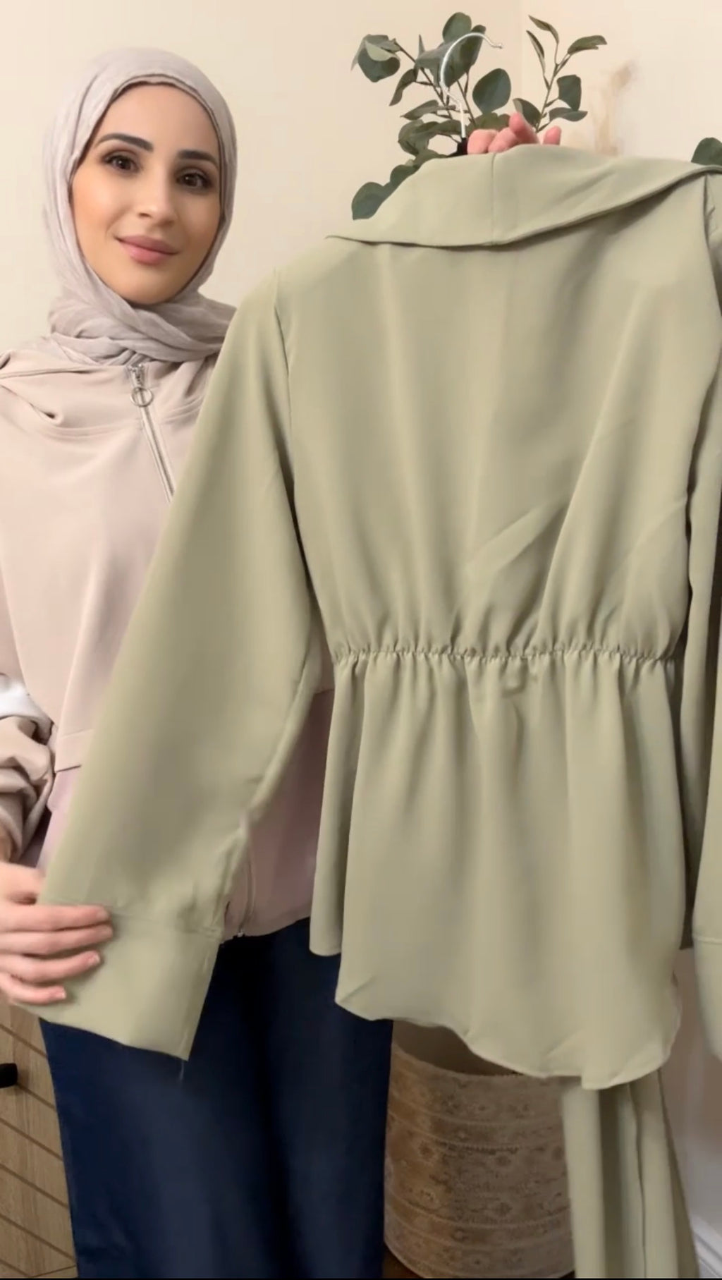 Safiya Tailored 3-Piece Set - Sage Green