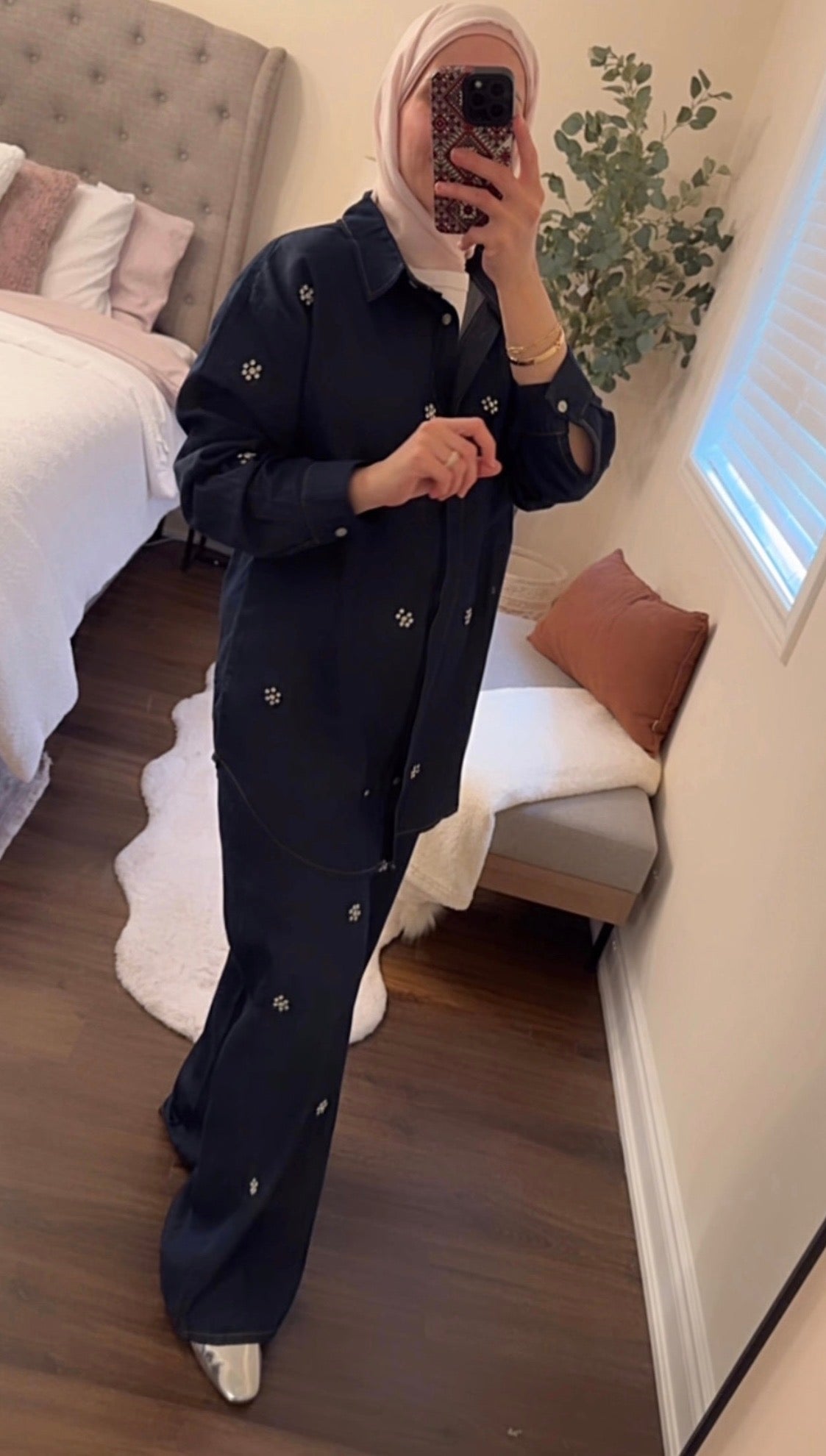 Tencel Bloom Ensemble - Dark Blue Denim