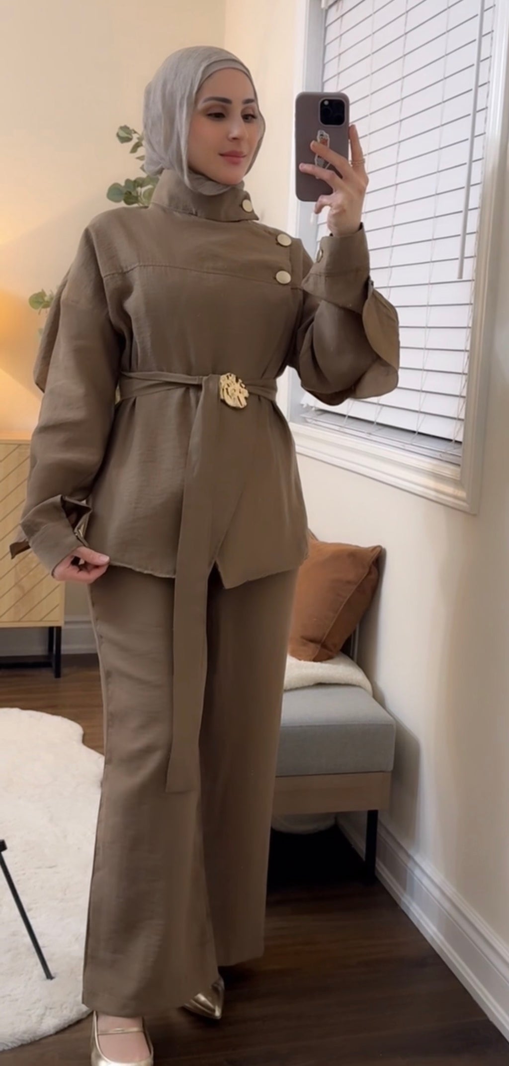 The Alara Co-ord Set - Camel