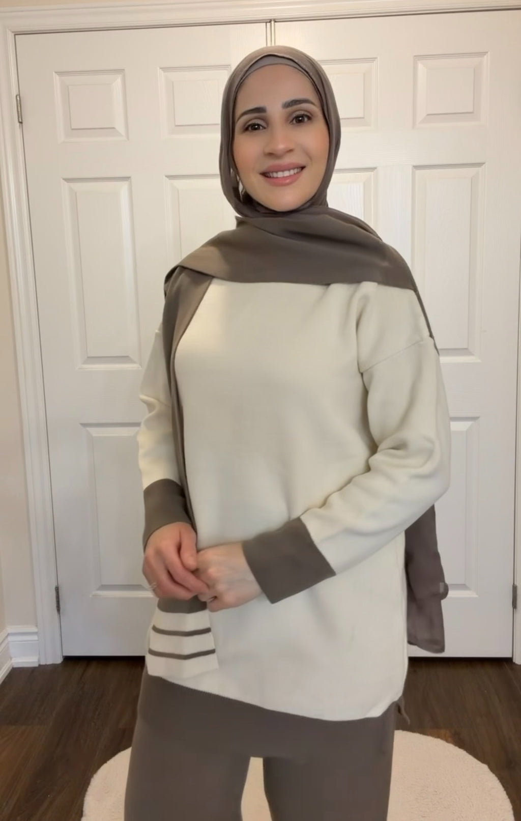 Cozy Harmony Knit Set - Taupe