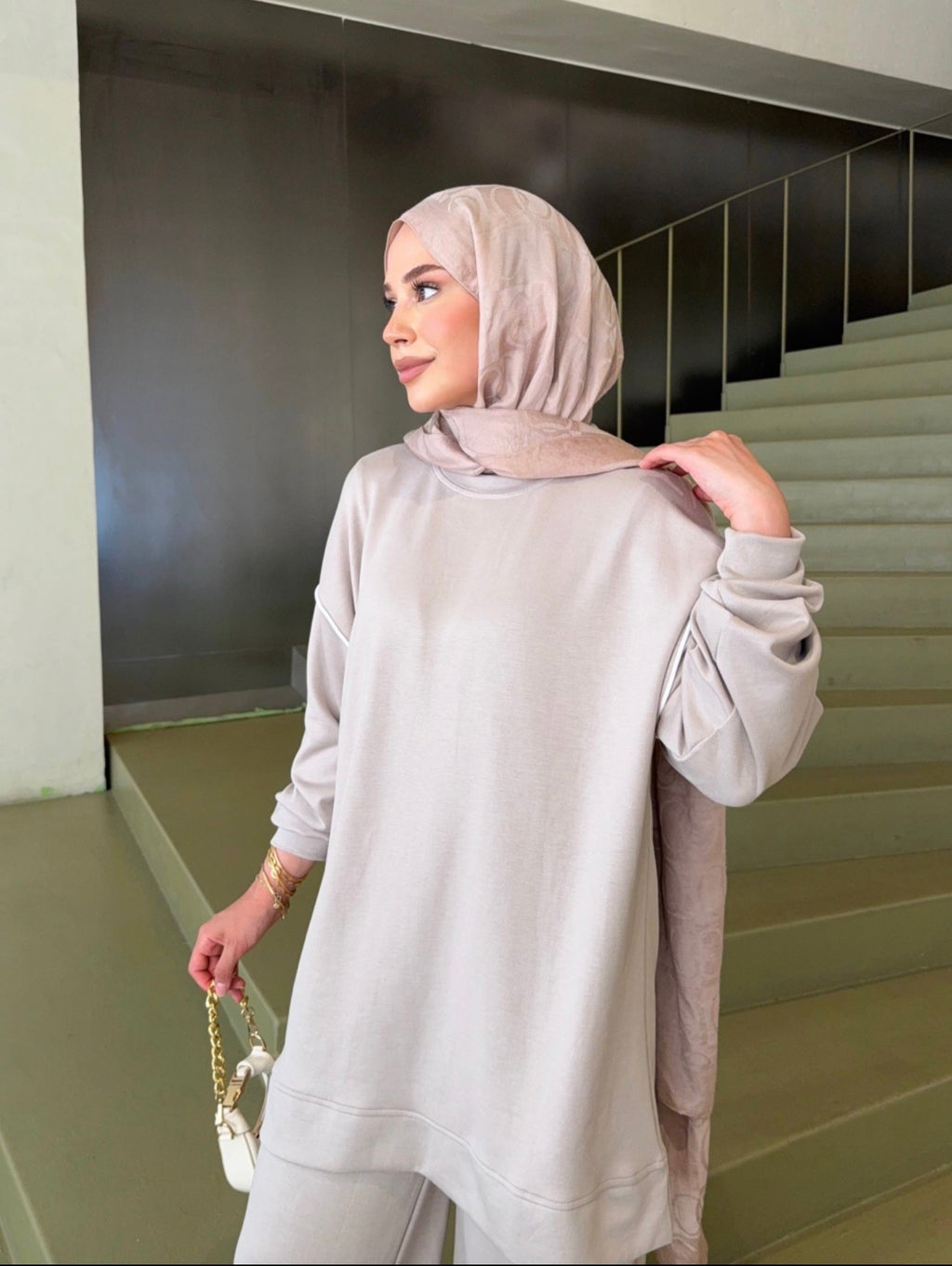 Oysho Sporty Tracksuit - Beige
