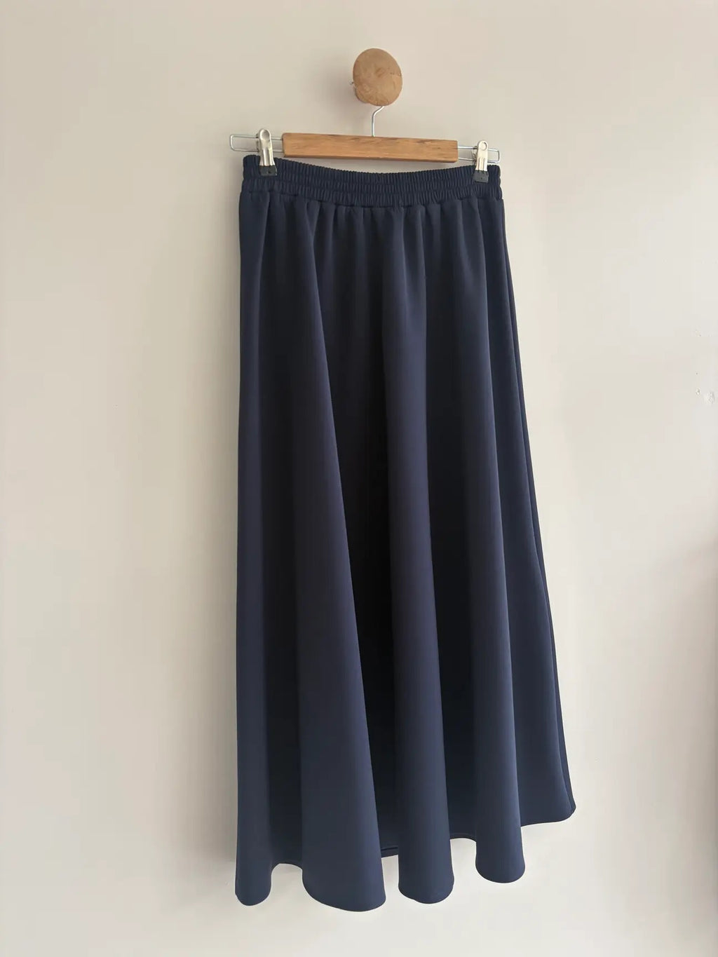 Scuba Maxi Skirt - Navy Blue