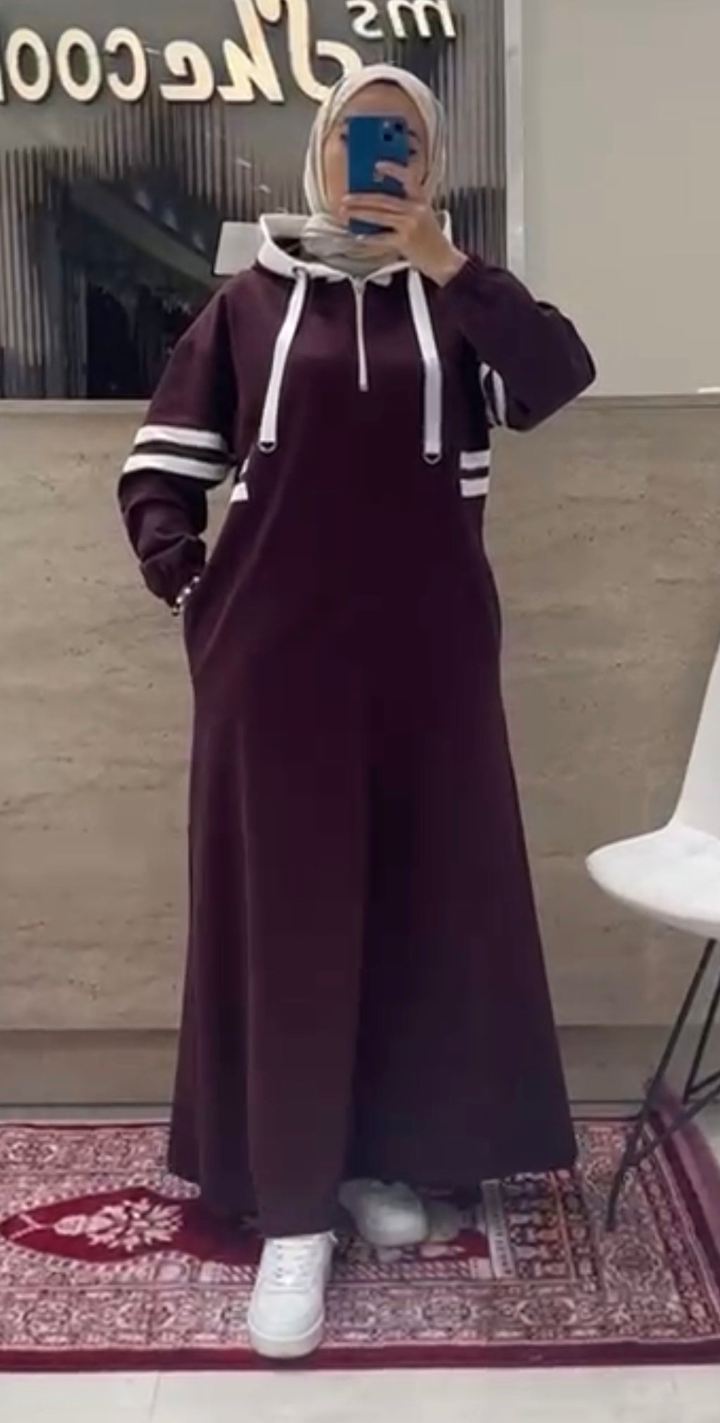 The Sporty Hoodie Maxi Dress