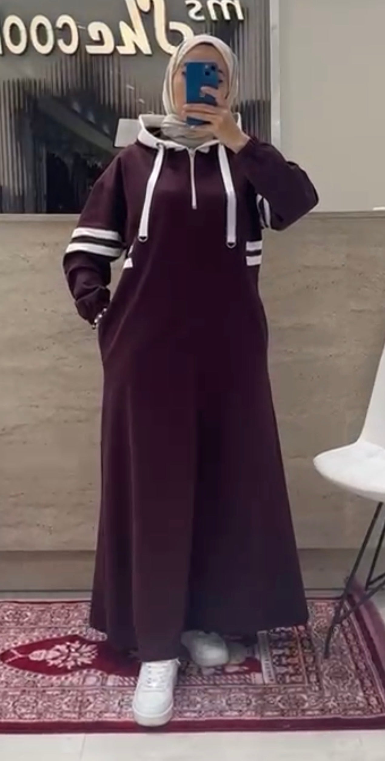 The Sporty Hoodie Maxi Dress