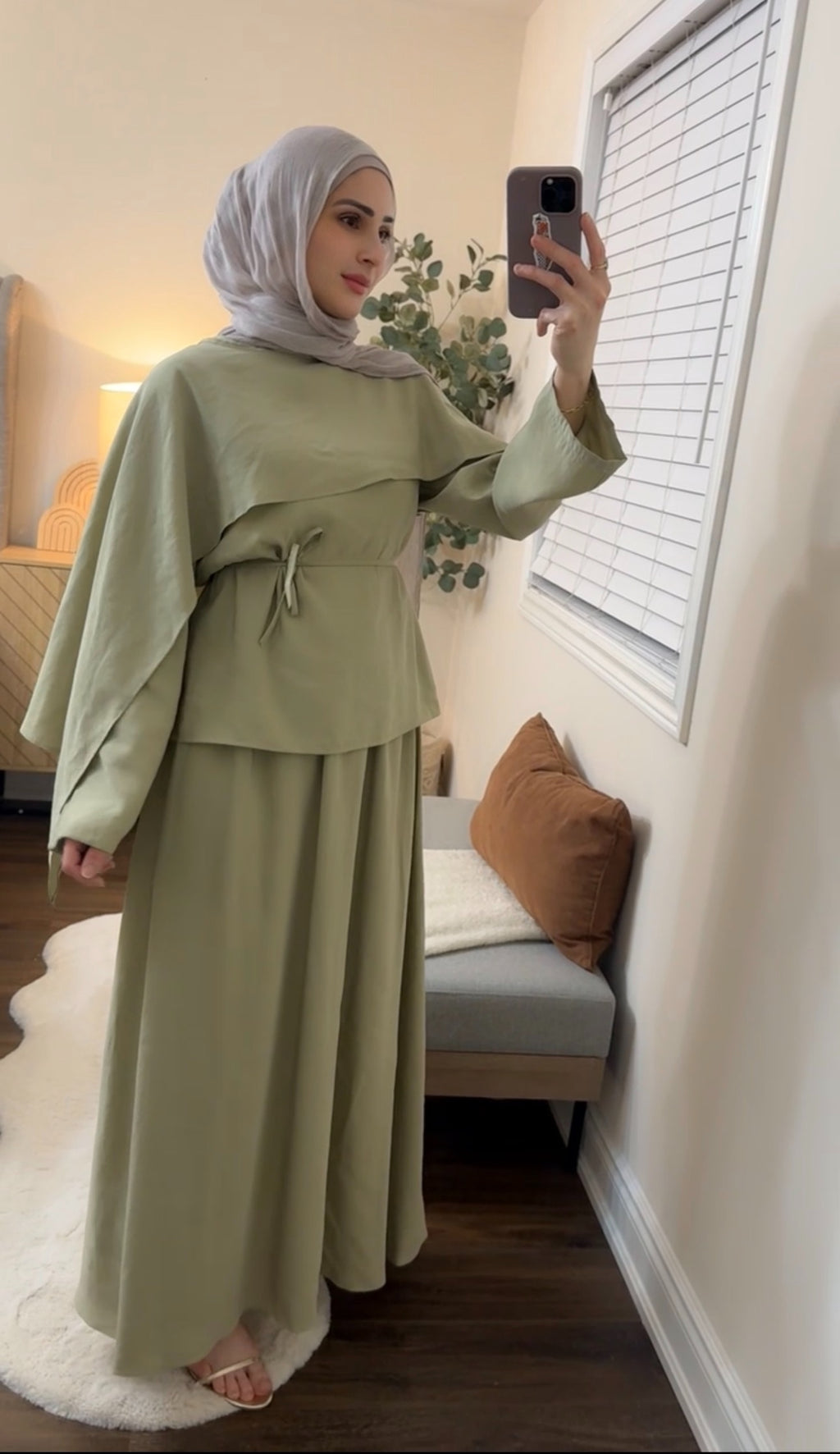 Alya Cape Skirt Set
