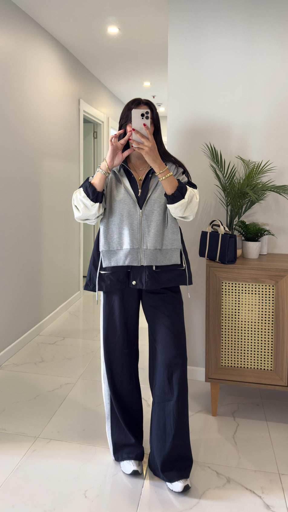 The Urban Motion Colorblock Set - Grey
