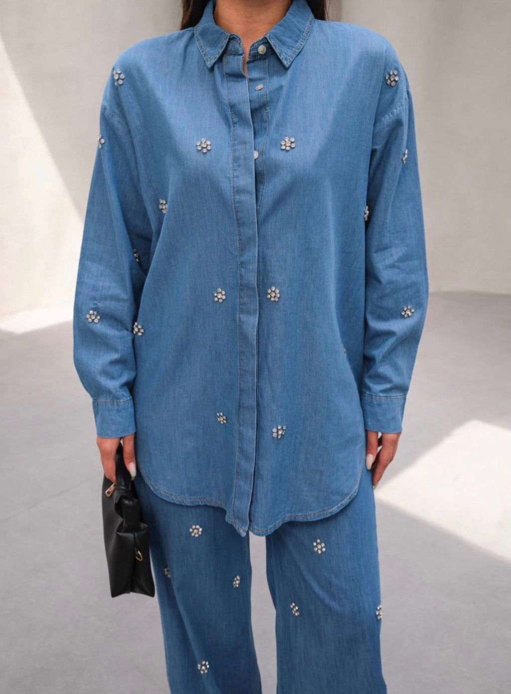 Tencel Bloom Ensemble - Light Blue Denim
