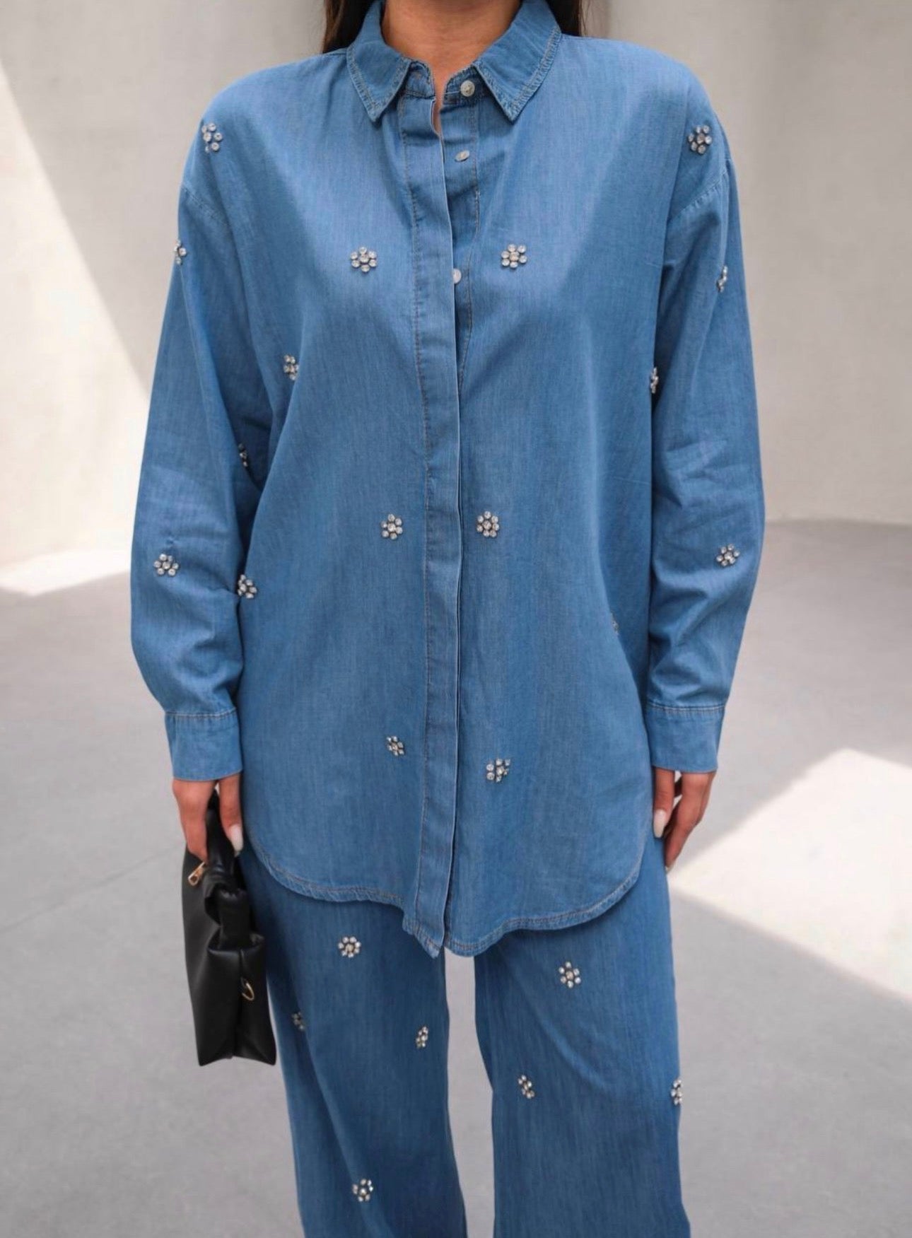 Tencel Bloom Ensemble - Light Blue Denim
