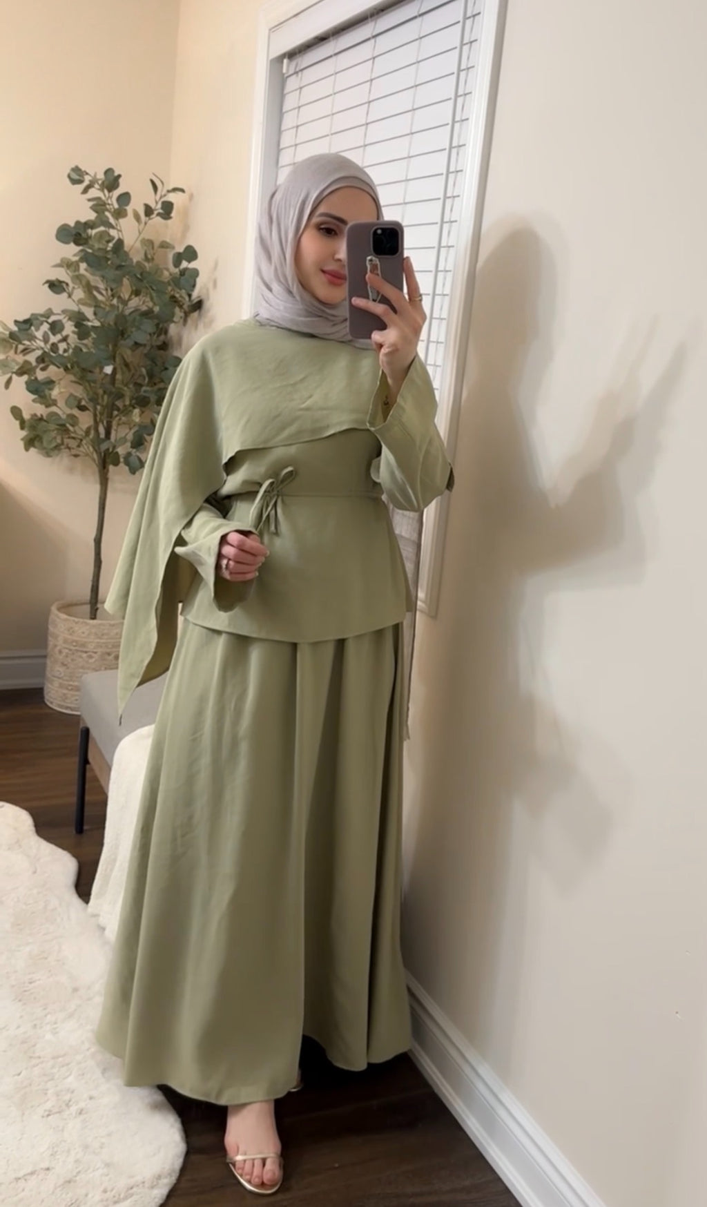 Alya Cape Skirt Set
