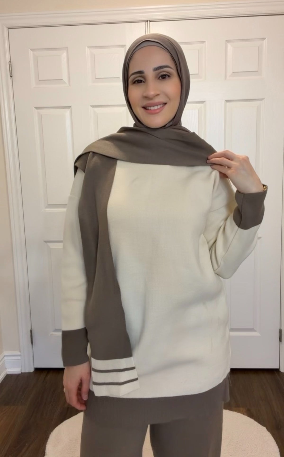 Cozy Harmony Knit Set - Taupe