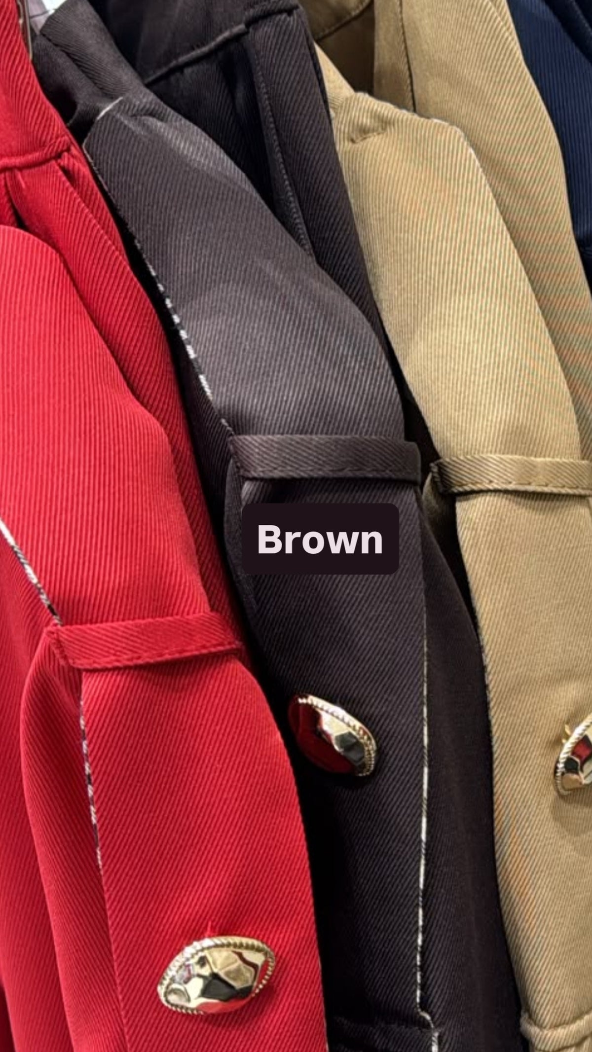 Classic Twill Co-ord Set - Brown