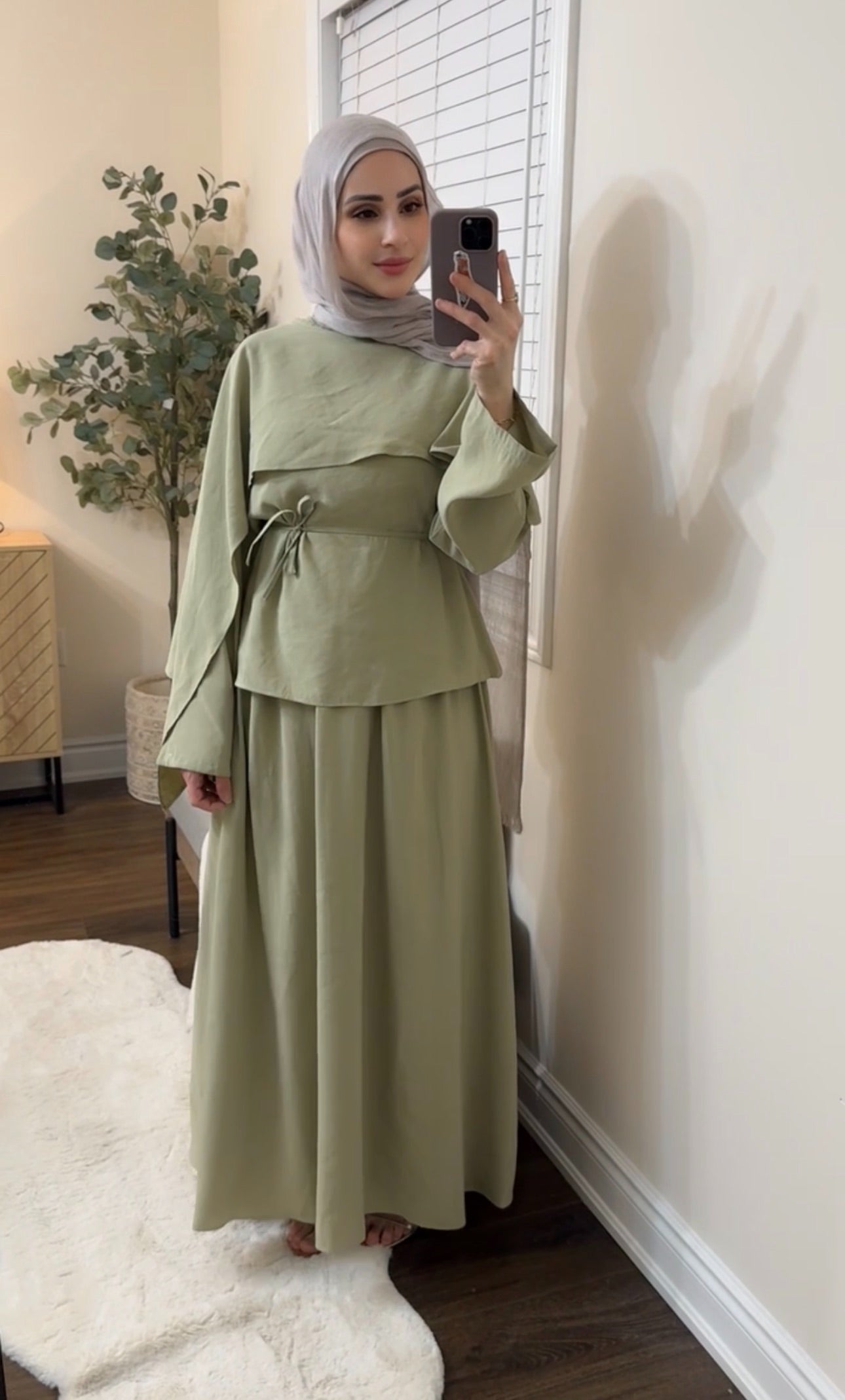 Alya Cape Skirt Set