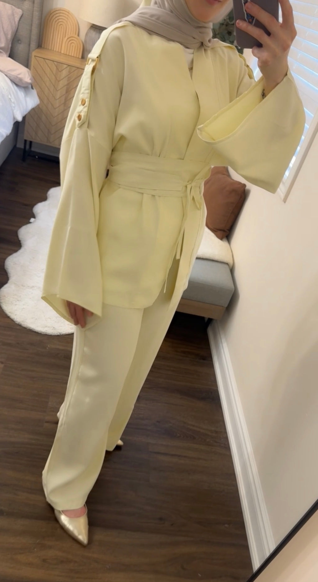 Zelda Butter Yellow 3-Piece Modest Set