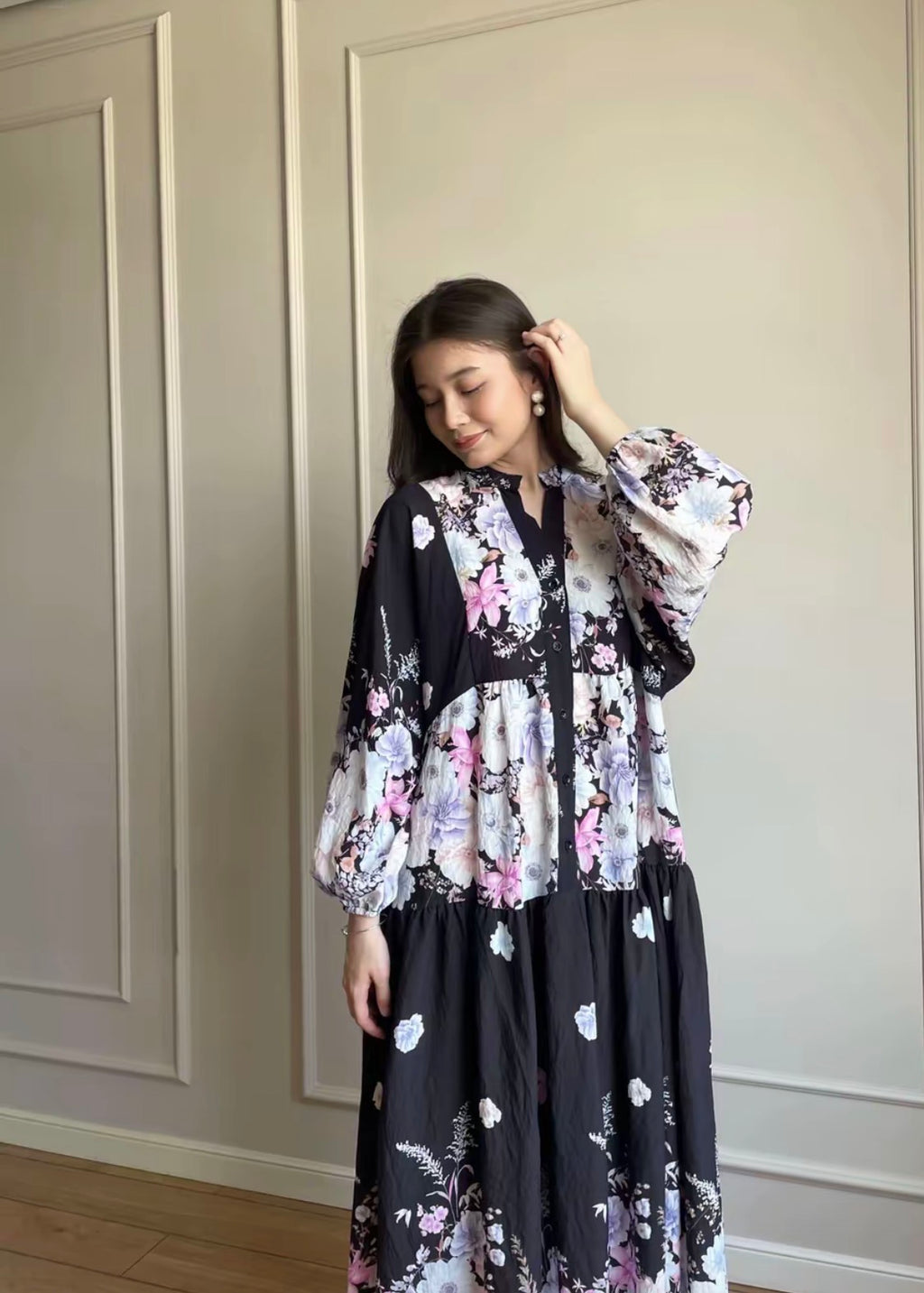 Oversized Lightweight Floral Summer Dress