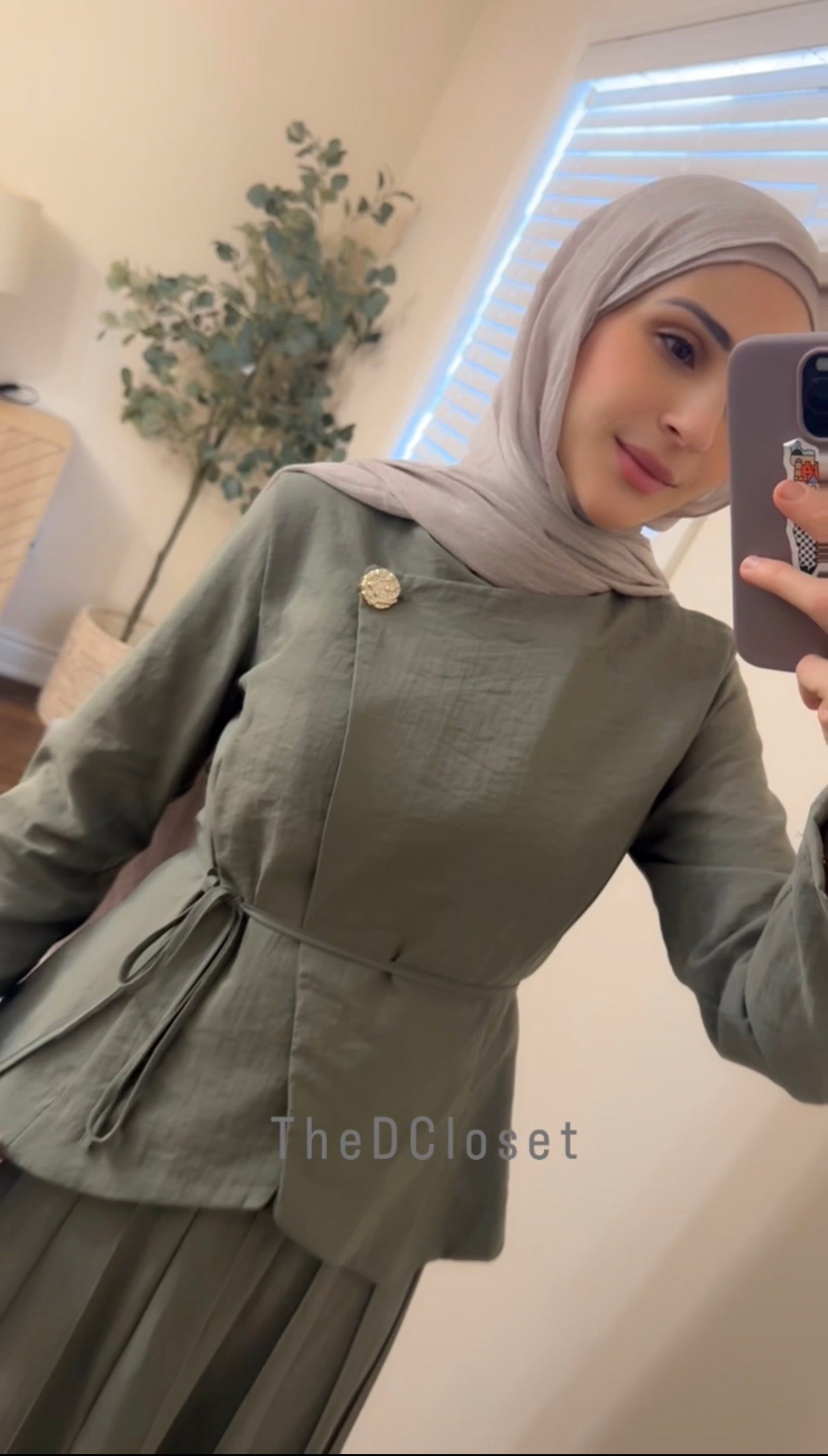 MITRA TWO-PIECE SKIRT SET GREEN