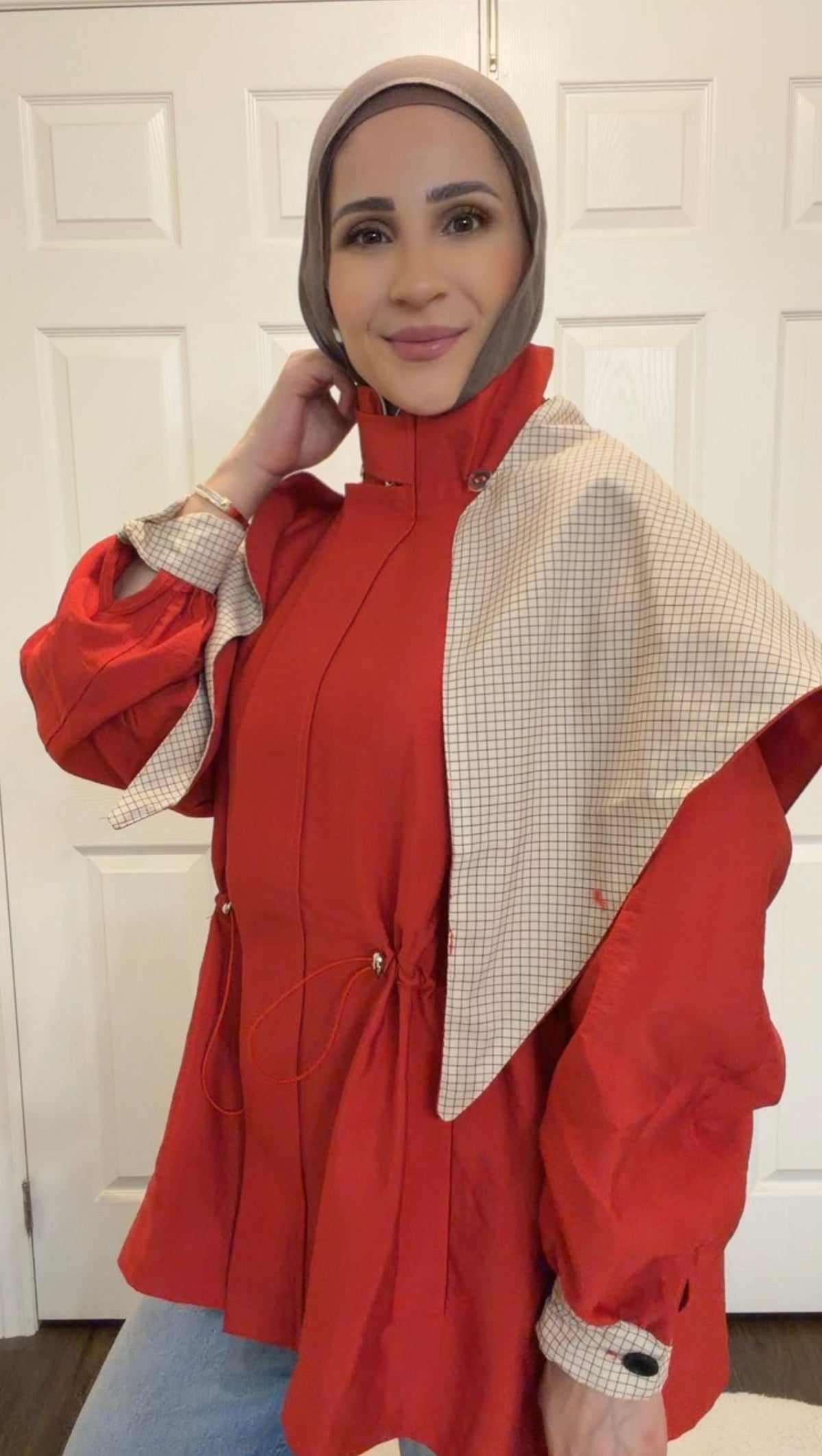 Cape Accent Red Jacket