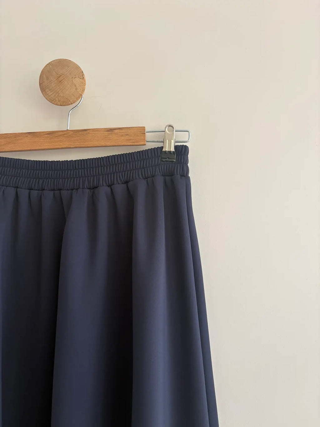 Scuba Maxi Skirt - Navy Blue